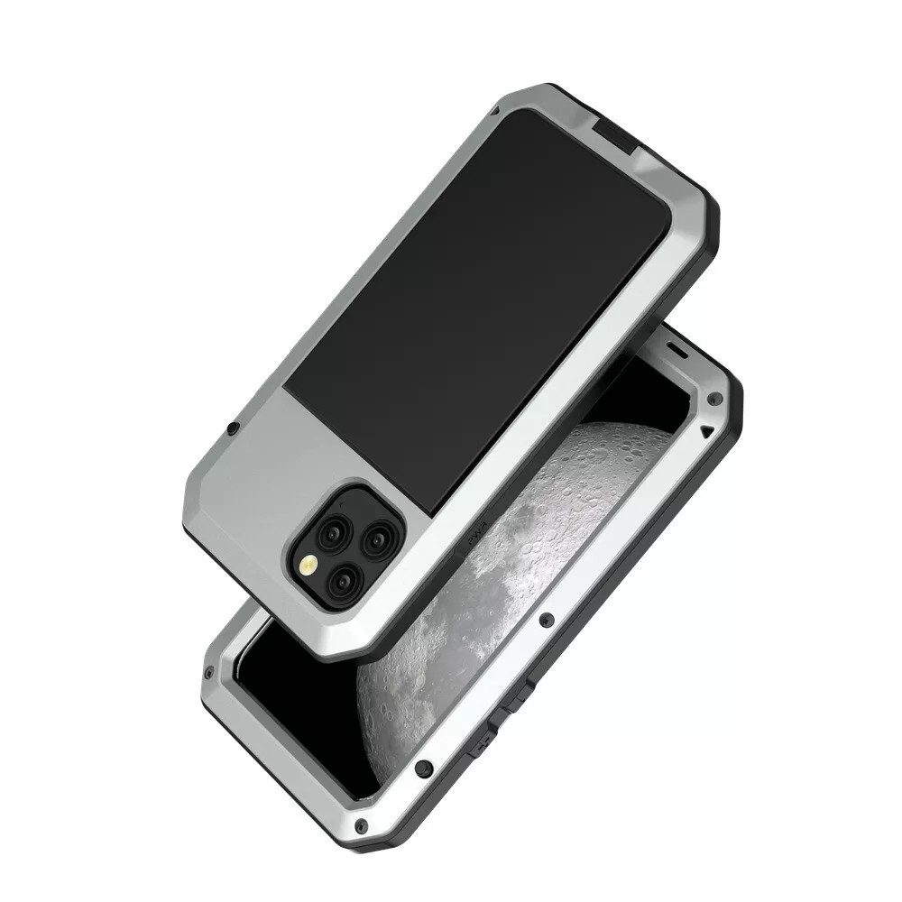 trends for living Handyhülle Outdoor Panzer Schutz Hülle Metall für iPhone 16 Pro Max 15 Plus 14