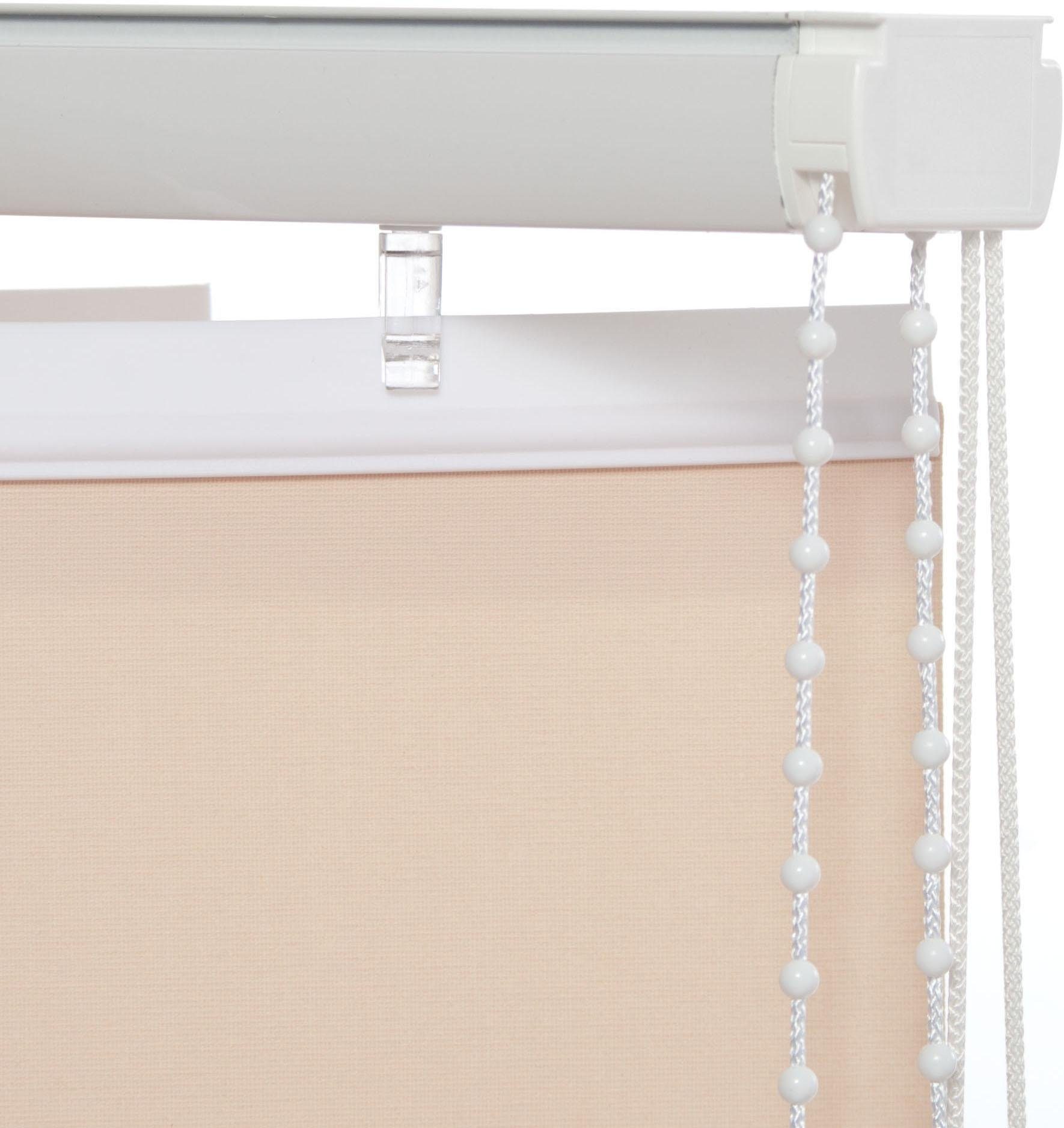 Lamellenvorhang Vertikalanlage 89 mm, mit Bohren apricot Liedeco