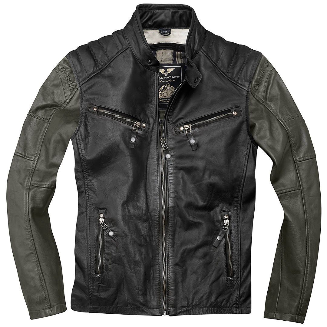 Black-Cafe London Motorradjacke Firenze Lederjacke protektoren herausnehmbares reißverschluss
