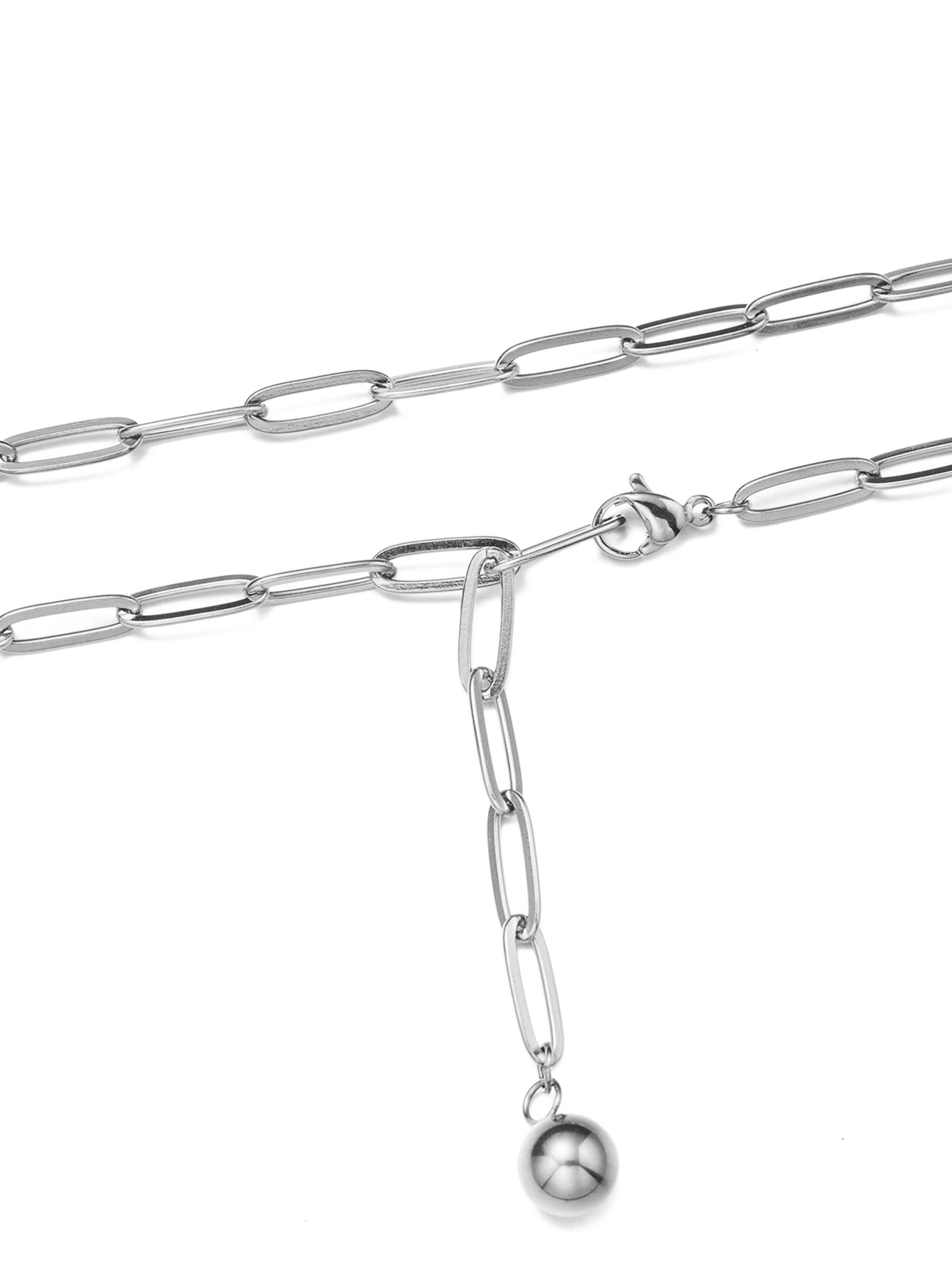 Aniston JEWELRY & WATCHES Kette mit Anhänger Schmuck Geschenk Edelstahl Halsschmuck Halskette Y-Kette Kugel, Made in Germany