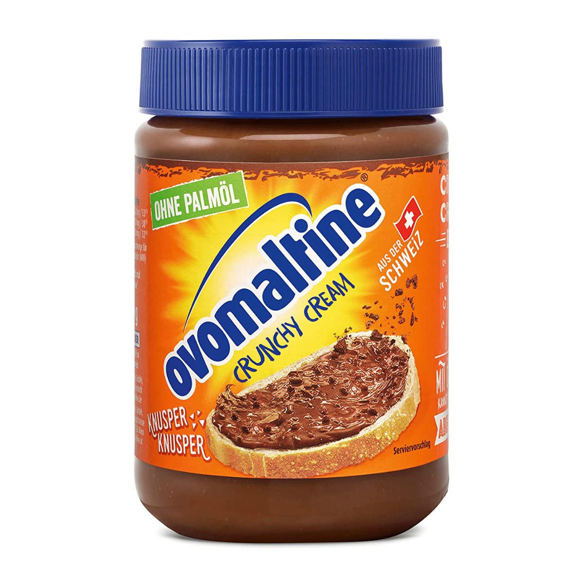 OVOMALTINE Schokoaufstrich, Ovomaltine Crunchy Cream knusprige Streichcreme Schokogeschmack 380g