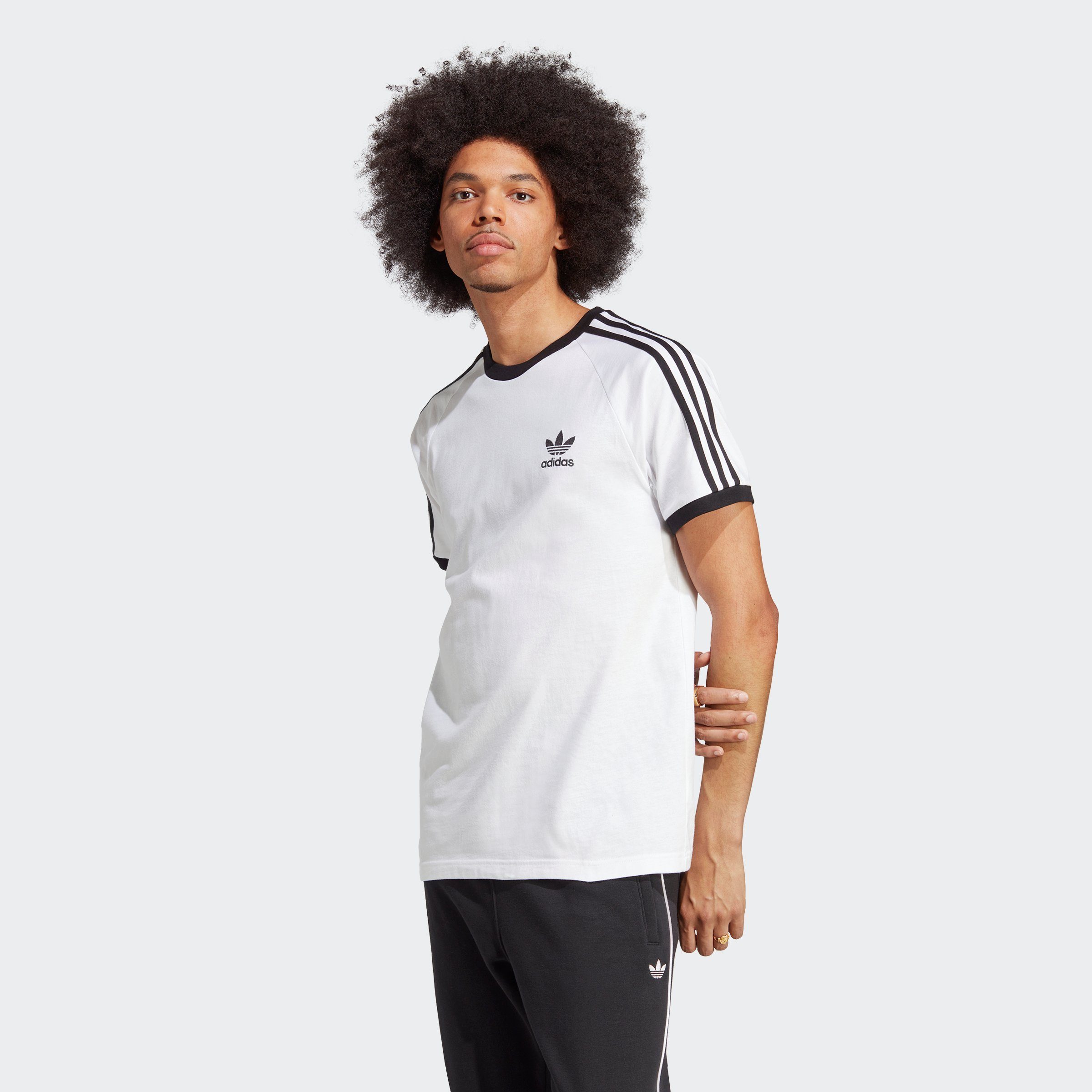 adidas Originals T-Shirt 3-STRIPES TEE schmale Passform, Kurzarm, mit kontr günstig online kaufen