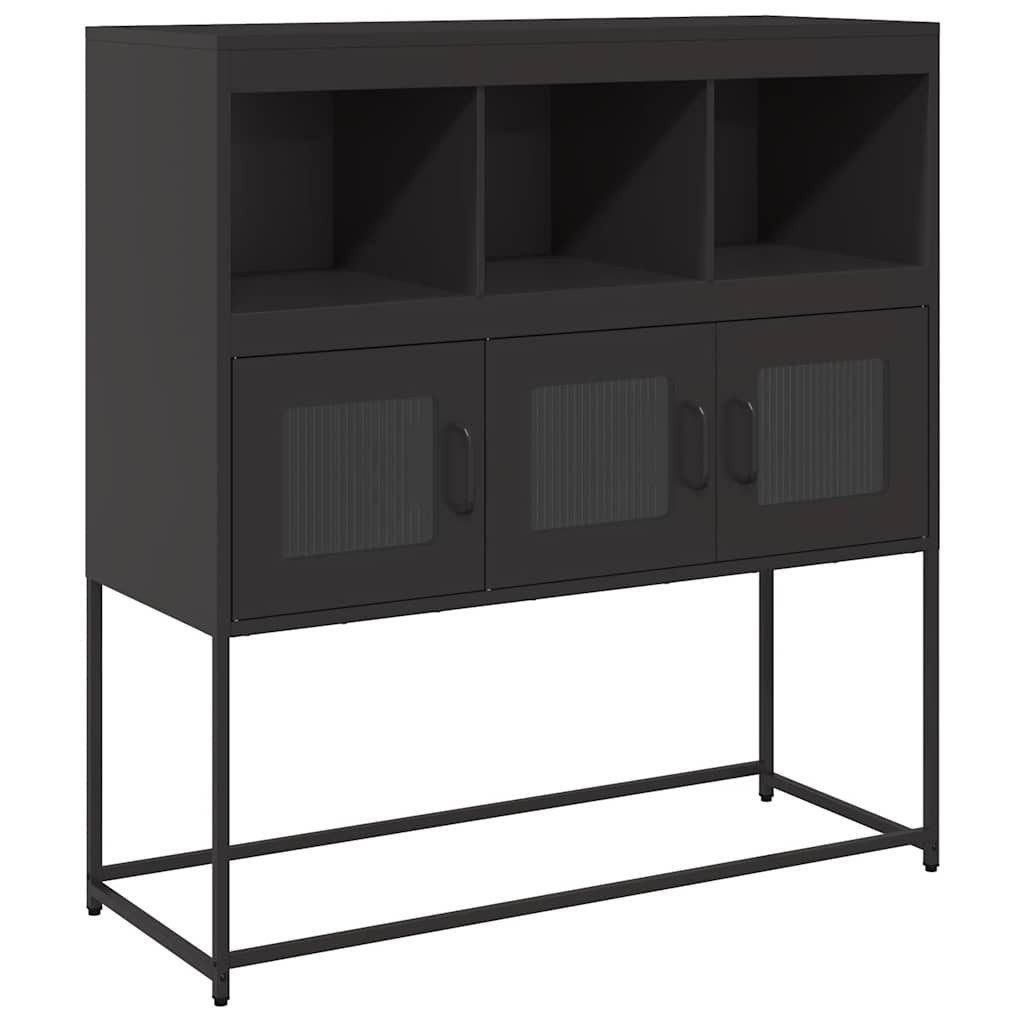 vidaXL Sideboard Sideboard Schwarz 100,5x39x107 cm günstig online kaufen