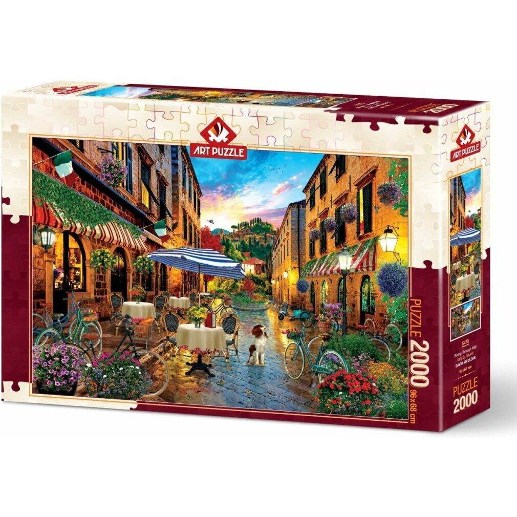 ART PUZZLE Puzzle Puzzle Italien auf einem Fahrrad 2000 Teile, Puzzleteile