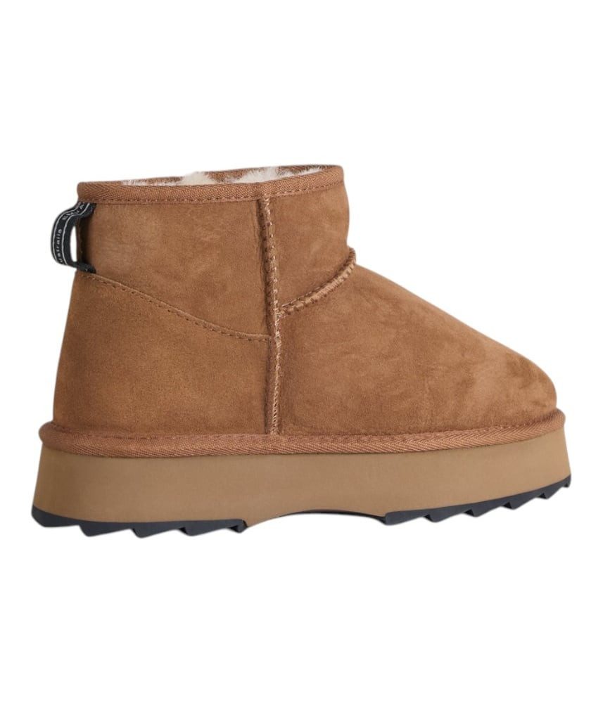 Emu Australia Sharky Micro Flatform (Lammfell, Plateausohle) braun Damen Winterstiefel