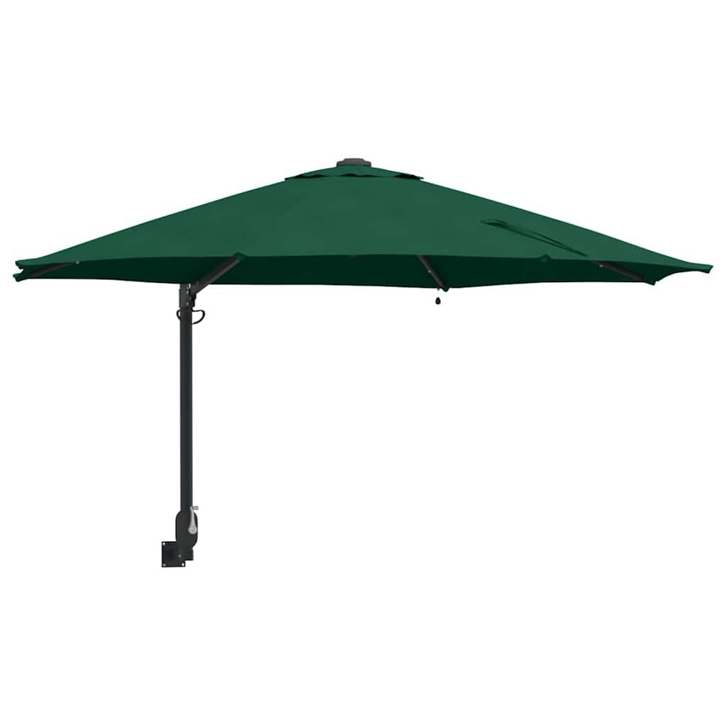 vidaXL Sonnensegel Gartenparasol Grün und Schwarz günstig online kaufen