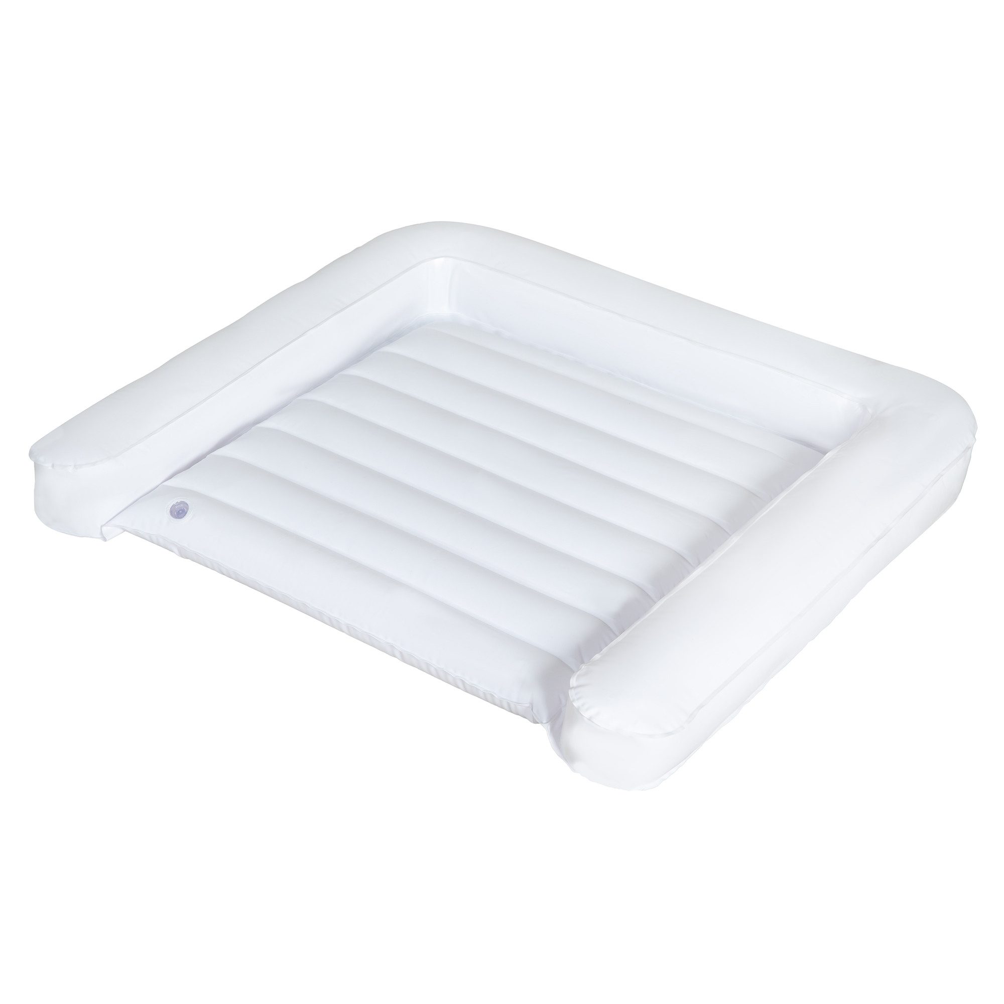 roba® Wickelauflage aufblasbar 85 x 75 cm - Platzsparend & leicht abwaschbar, mobile Wickelunterlage wasserdicht - Für unterwegs & Zuhause - Weiß