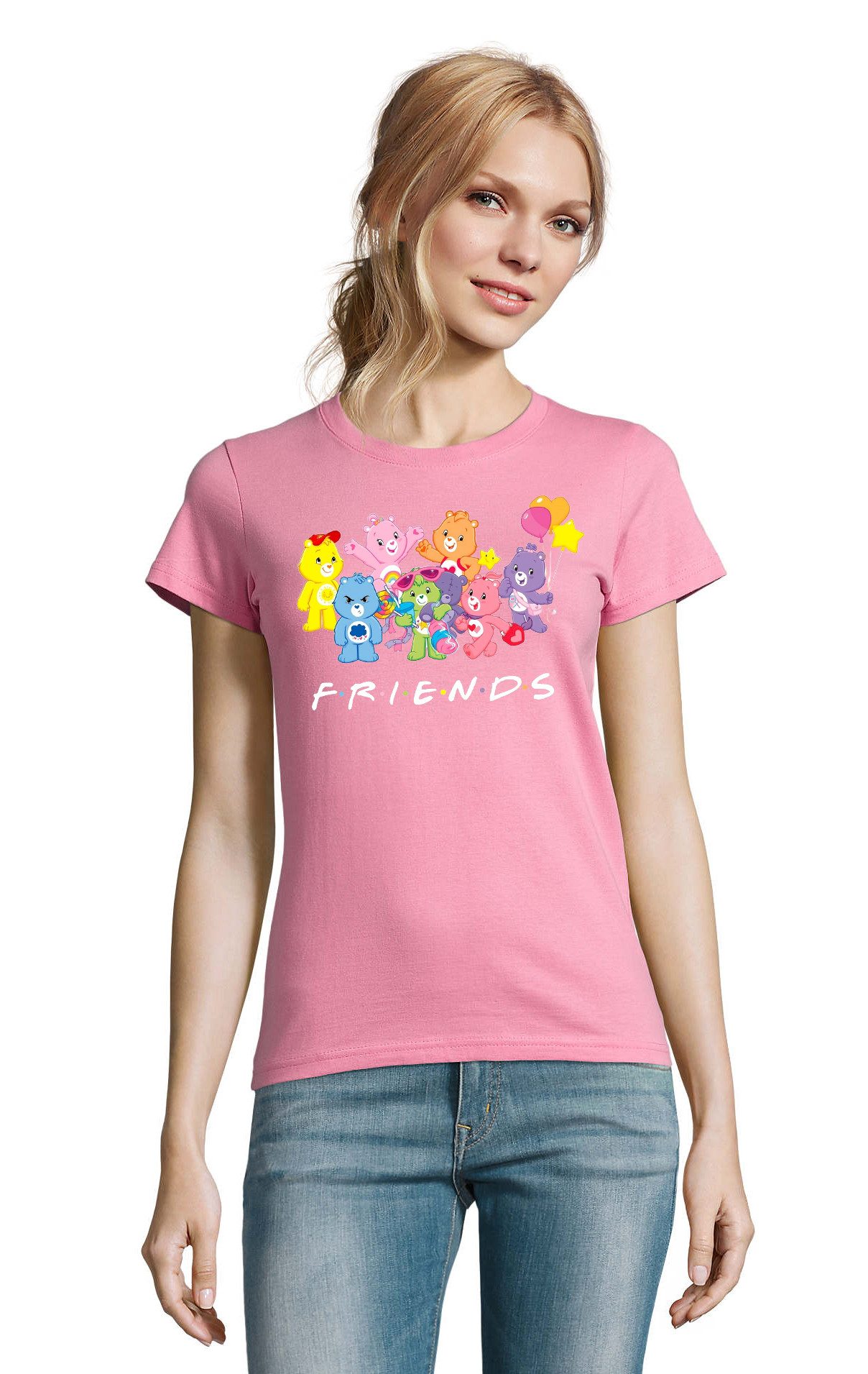 Blondie & Brownie T-Shirt Süßes Friends Glücksbärchis Care Bears Fun Damen günstig online kaufen