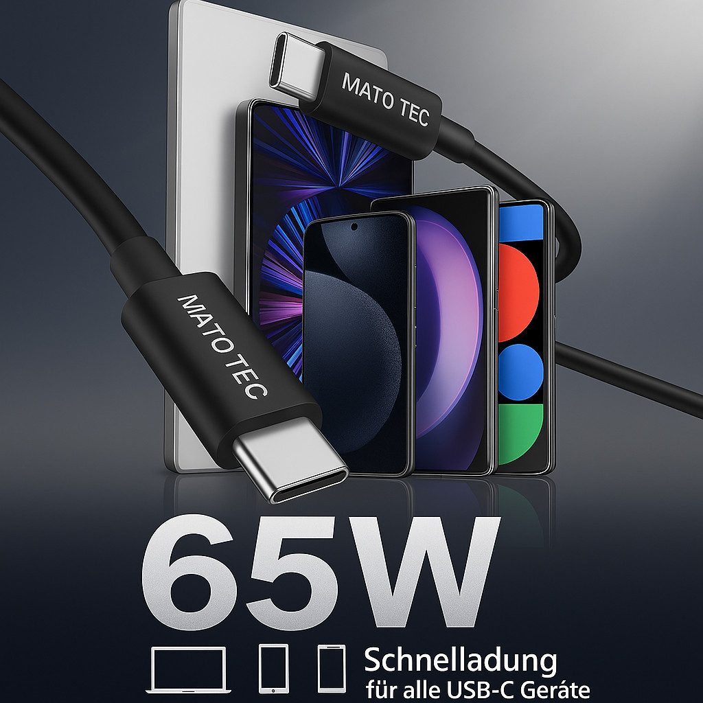 Alpha Electronics Schnellladekabel passt für Samsung Galaxy S23 S22 S21 S20 S10 + Ultra Smartphone-Kabel, USB-C, USB-C (100 cm), Datensynchronisationskabel fast charging 65w