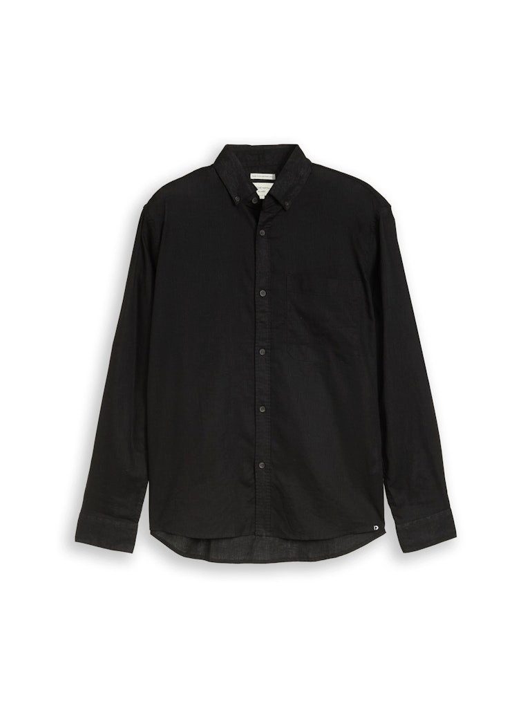 TOM TAILOR Denim Blusenshirt relaxed cotton linen shirt