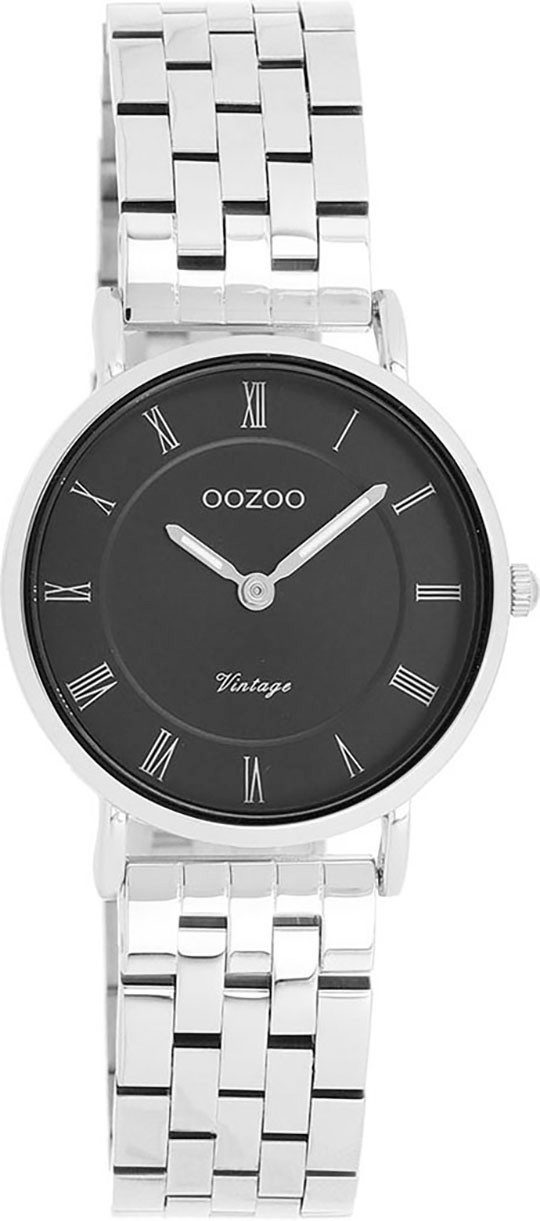 OOZOO Quarzuhr C20373, Armbanduhr, Damenuhr, Edelstahlarmband, analog