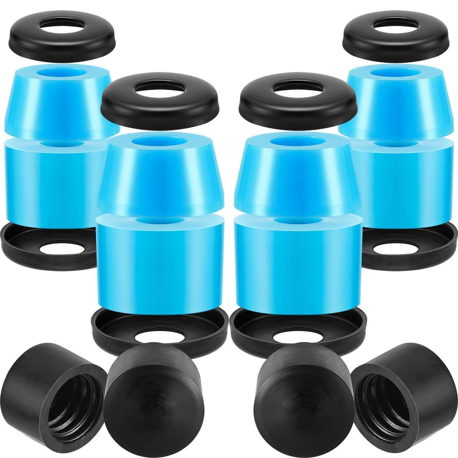 LuxusKollektion Longboard Skateboard Buchsen Set 7 Zoll blau/schwarz