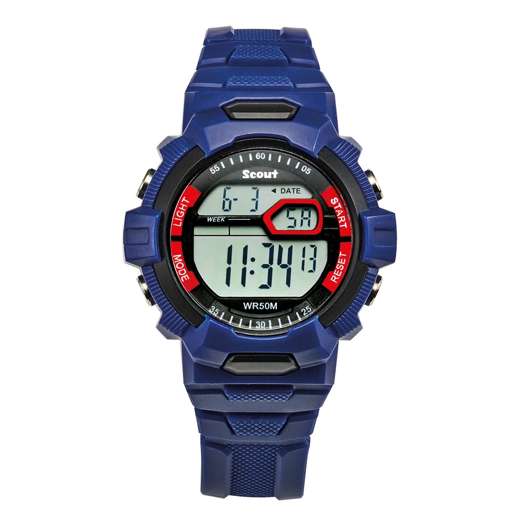 Scout Quarzuhr The Digi Kinder Digitaluhr 165000002 Blau Kunststoffband 36 mm