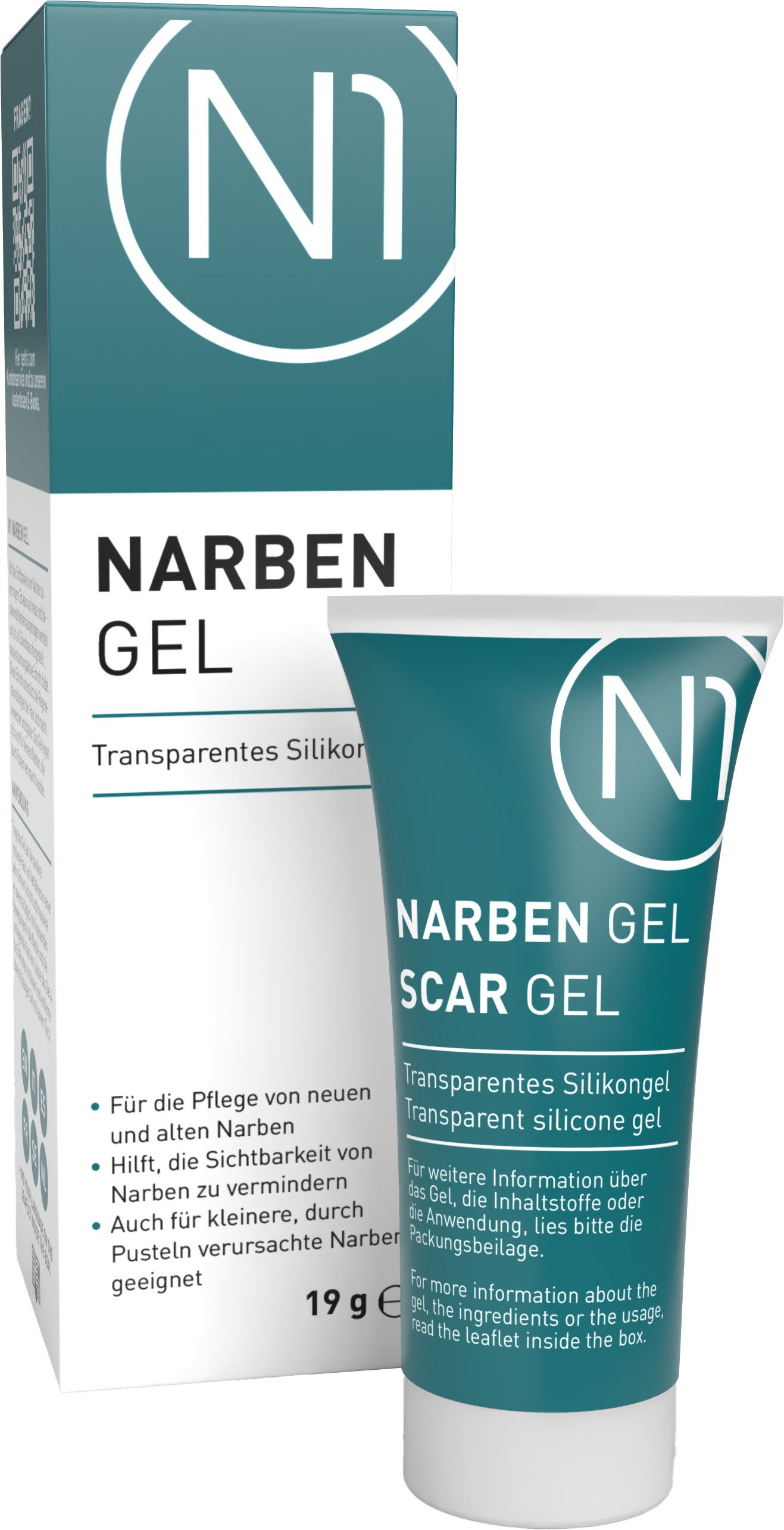 N1 Healthcare Hautpflegegel Narbengel auf Silikon-Basis 19g, Für neue und bis zu 2 Jahre alte Narben