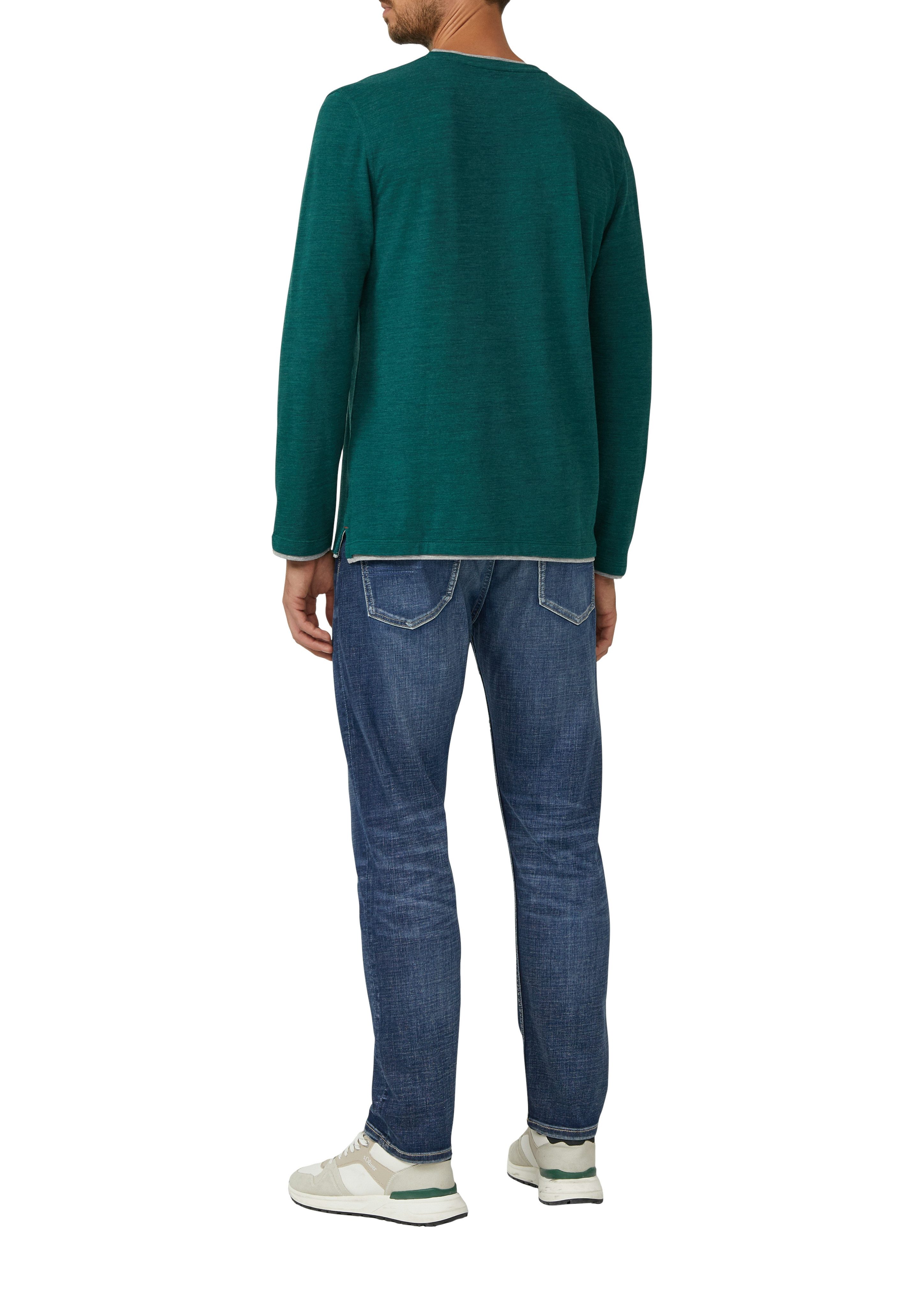 s.Oliver Henleyshirt mit Kontrast-Details