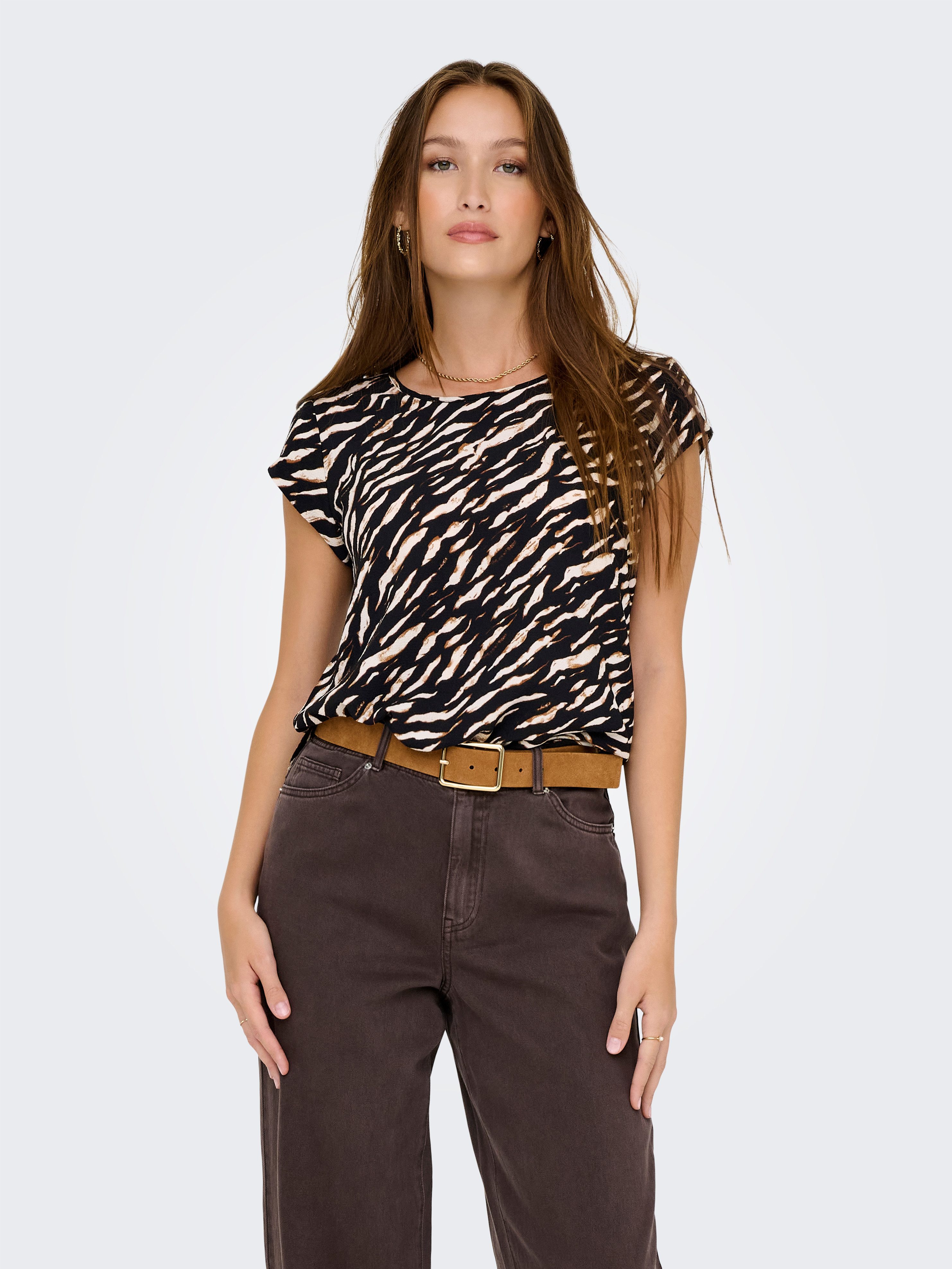 ONLY Shirtbluse ONLVIC S/S AOP TOP günstig online kaufen
