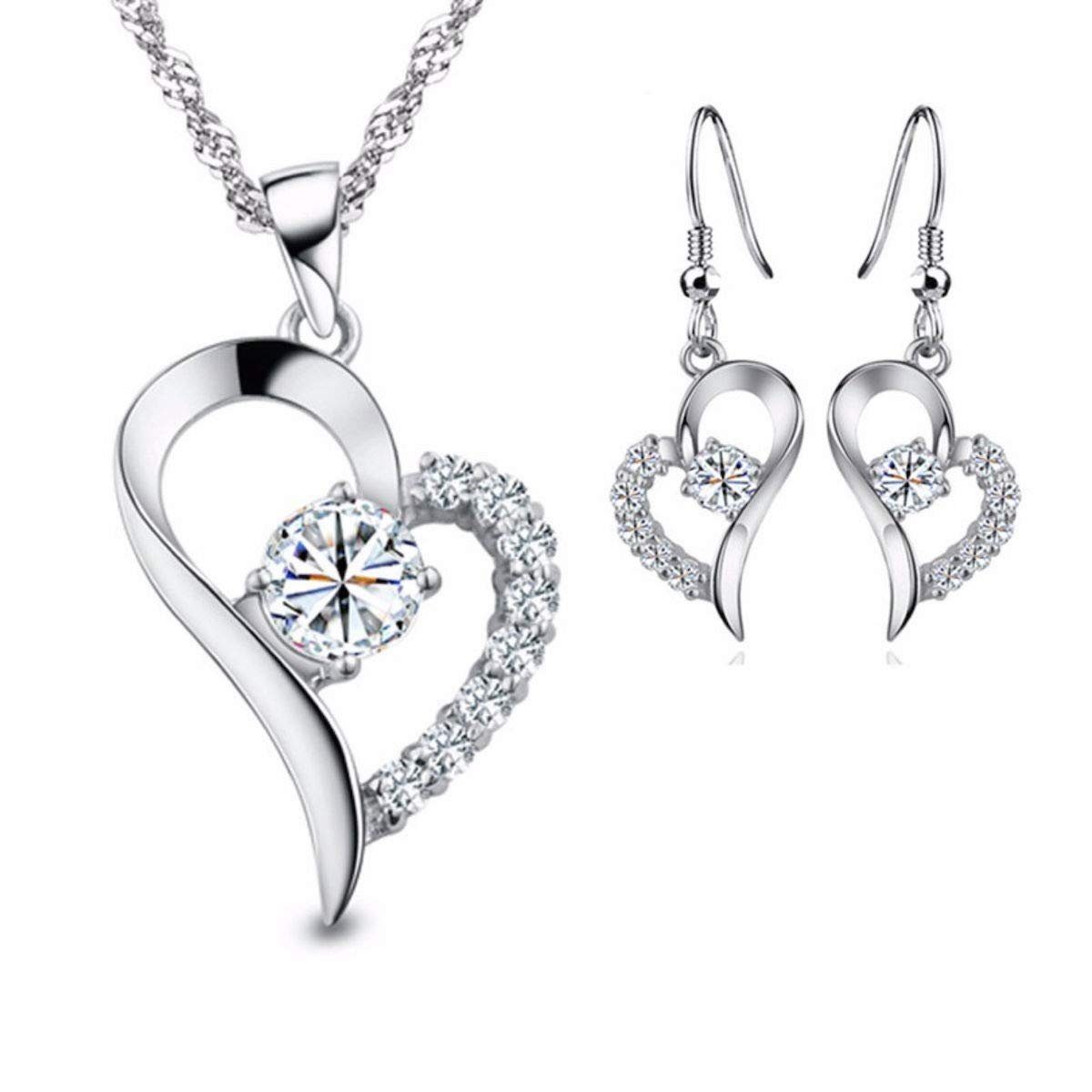 Kim Johanson Schmuckset Herz Silber, aus günstig online kaufen