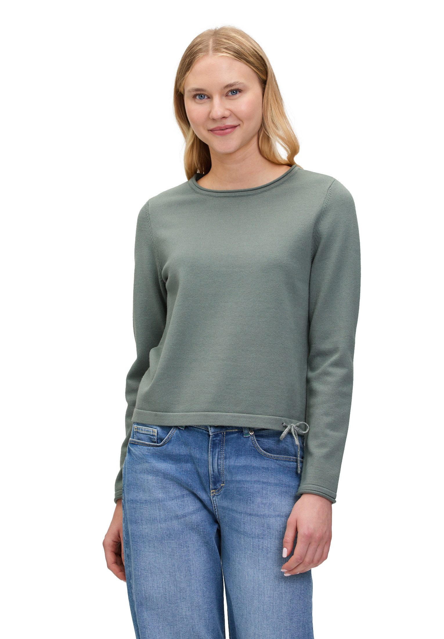 Cartoon Strickpullover Damen Strickpullover mit Rundhalsausschnitt (1-tlg) günstig online kaufen