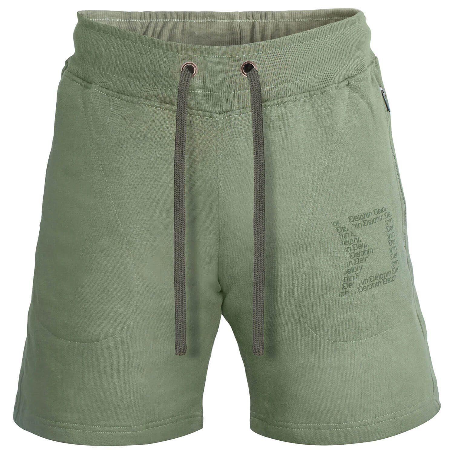 Jogginghose Delphin Kurze Hose Sweatshorts Grün Herren