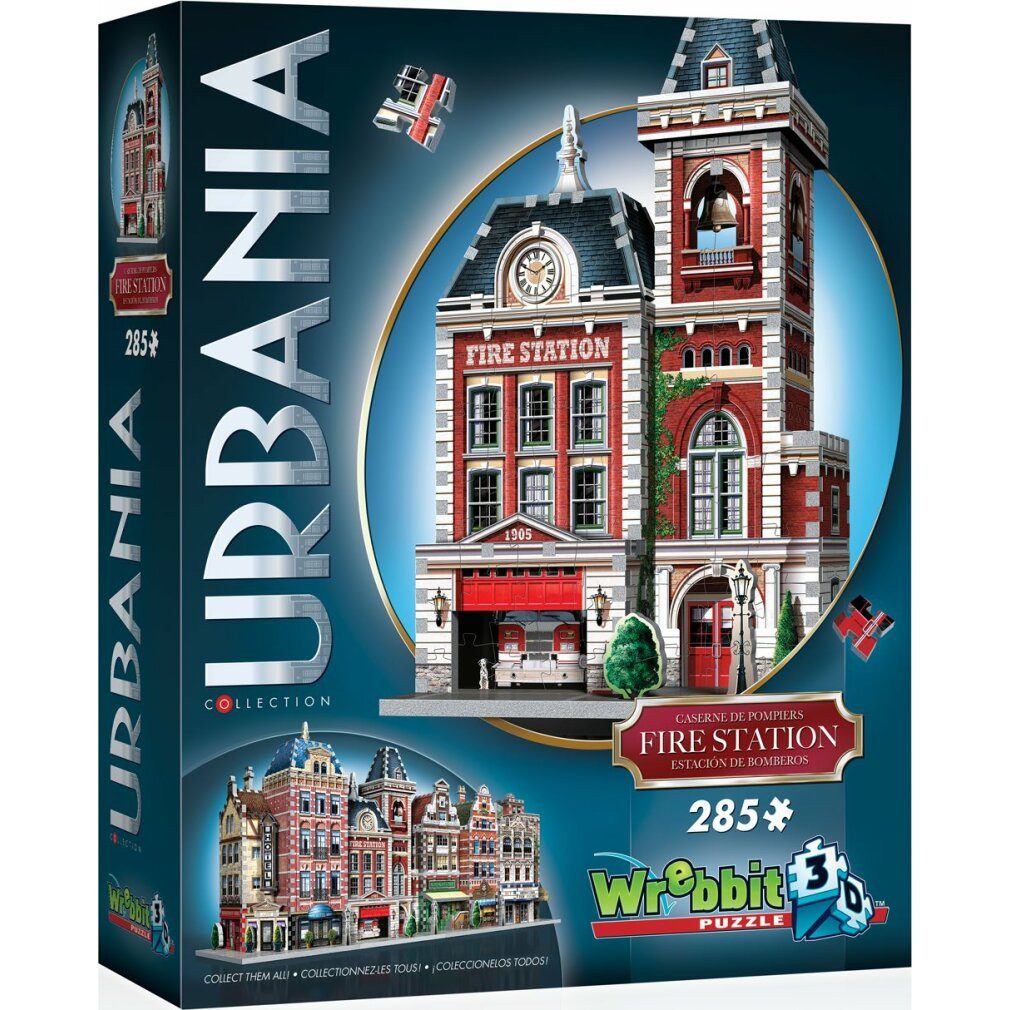 Wrebbit 3D-Puzzle 3D-Puzzle Urbania: Feuerwache 285 Teile, Puzzleteile
