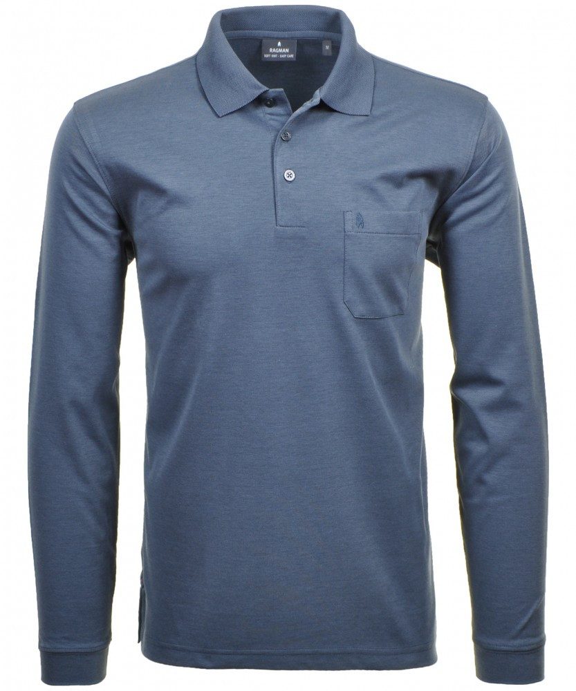 Langarm-Poloshirt Basic