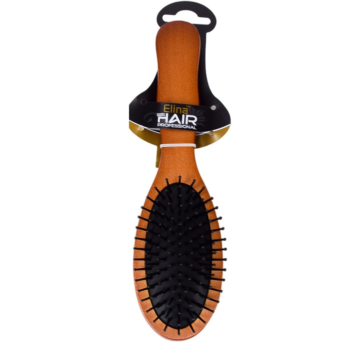 Elina Med Haarbürste Holzoptik Haarbürste zum Kämmen von Frisuren ca. 22 cm Massagebürste, 1-tlg., mit Holzgriff