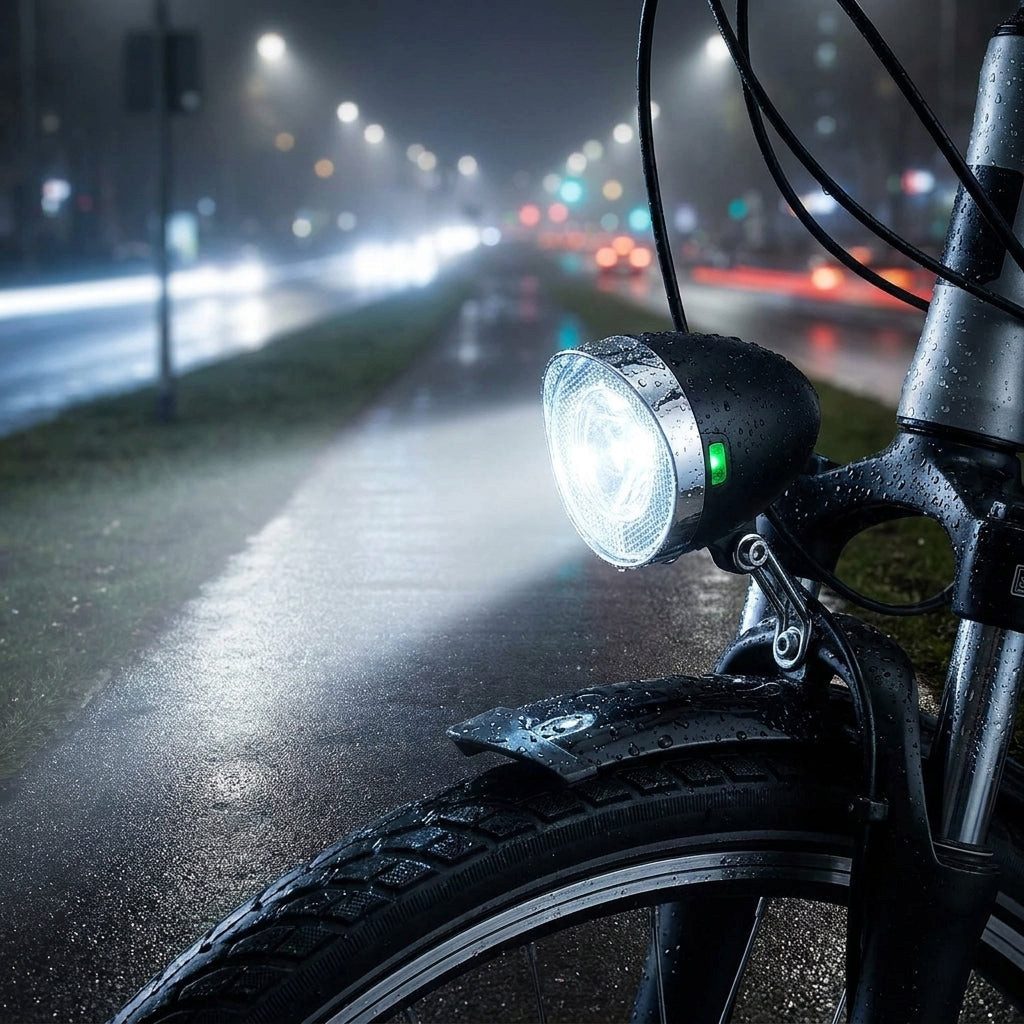 MARWI Fahrradbeleuchtung Marwi Akku-Scheinwerfer LED schwarz Stvzo