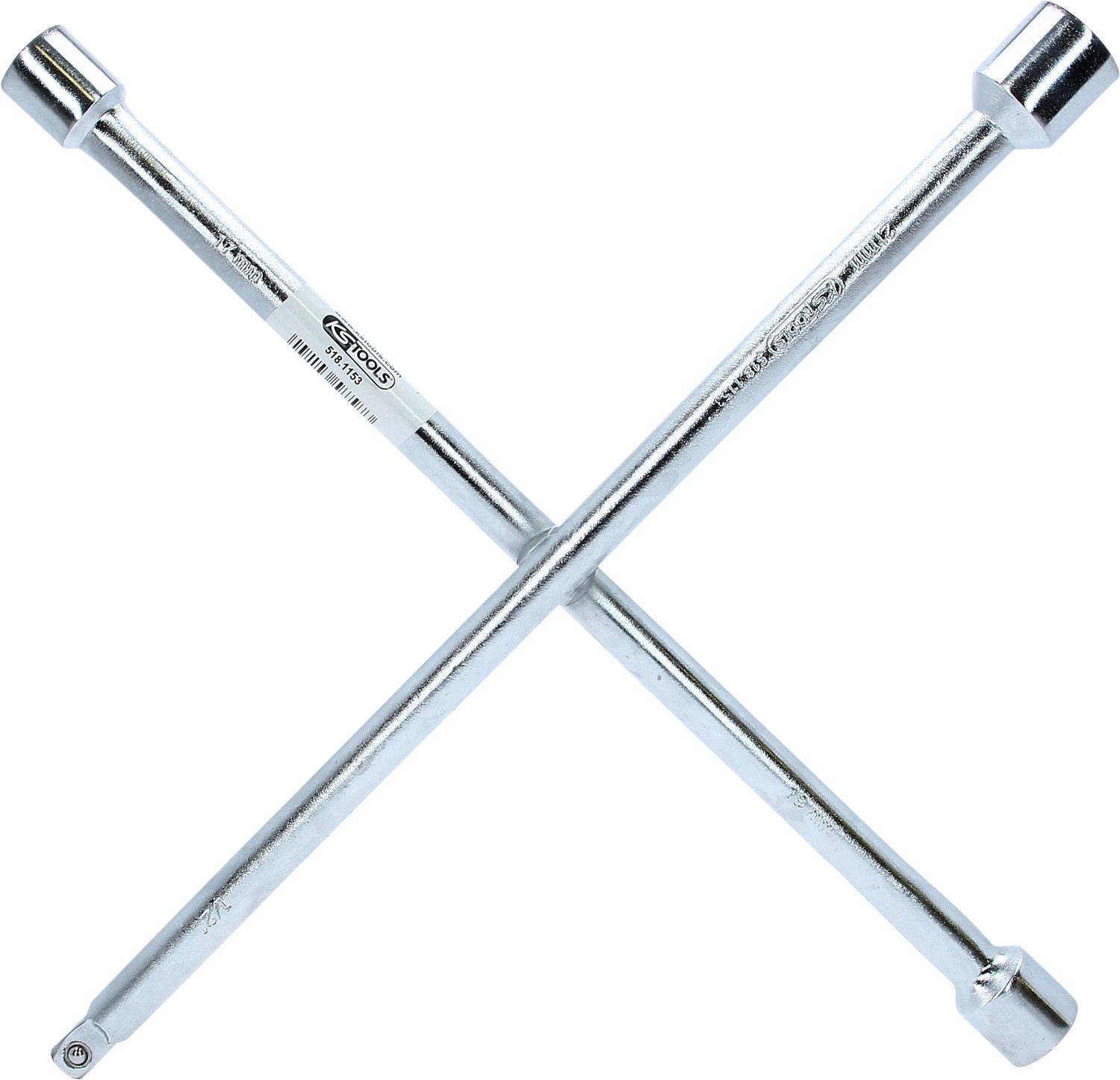 KS Tools Крест ключ Radkreuzschlüssel f.PKW,1/2"x17x19x21mm (518.1153)