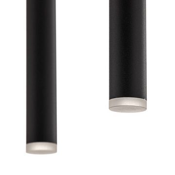 Lindby LED-Hängeleuchte Jolasi, dimmbar, LED-Leuchtmittel fest verbaut, warmweiß, Modern, Eisen, Aluminium, Acryl, Schwarz, 11 flammig, inkl.