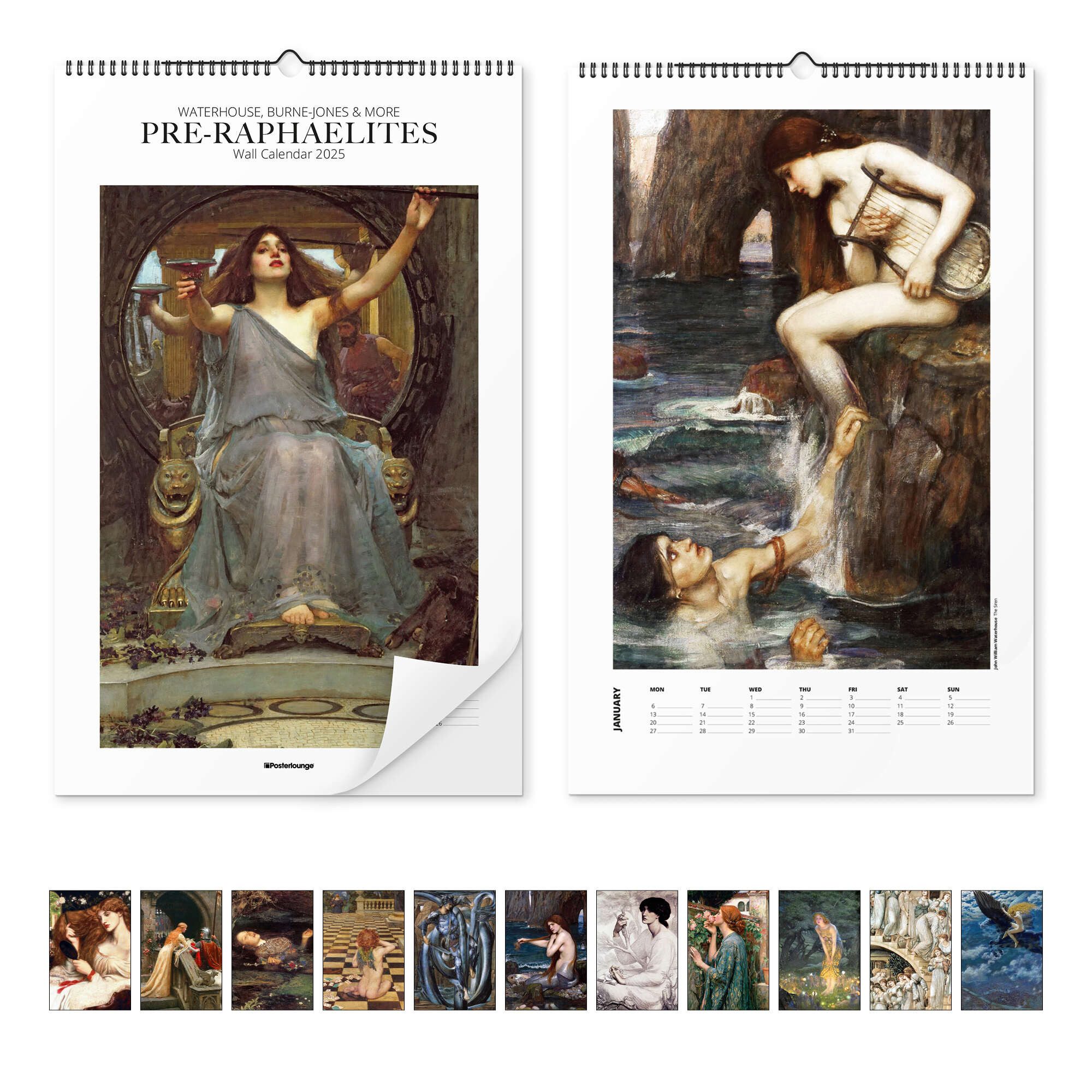 Posterlounge Wandkalender Master Collection, Wohnzimmer Malerei