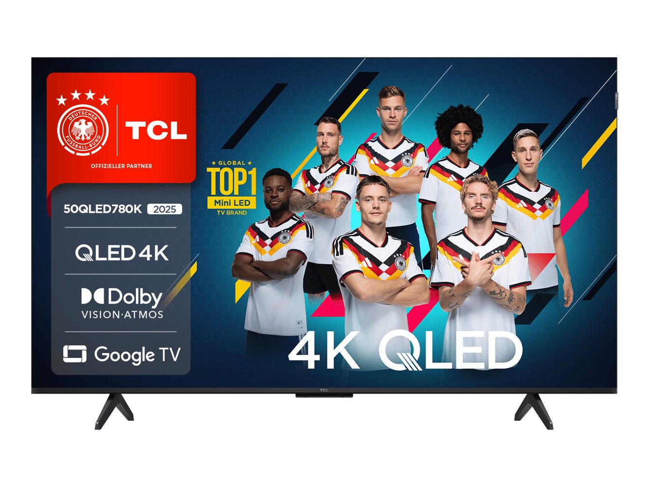 TCL 50QLED780KX1 QLED-Fernseher (50 Zoll, 4K Ultra HD)