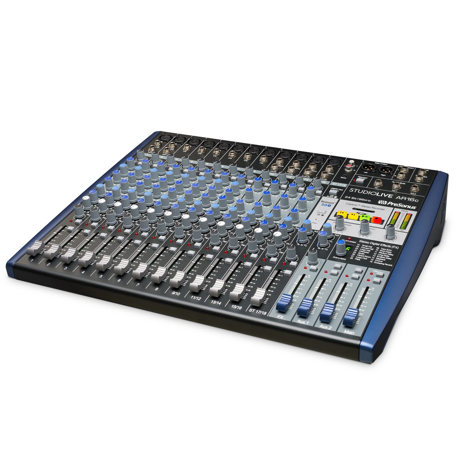 Presonus Mischpult Presonus Mischpult Studiolive AR16C USB 18-Kanal Analog-Mixer, (Studiolive, 18-Kanal), Hybrid-Mixer mit analoger Schaltung und digitalen Features