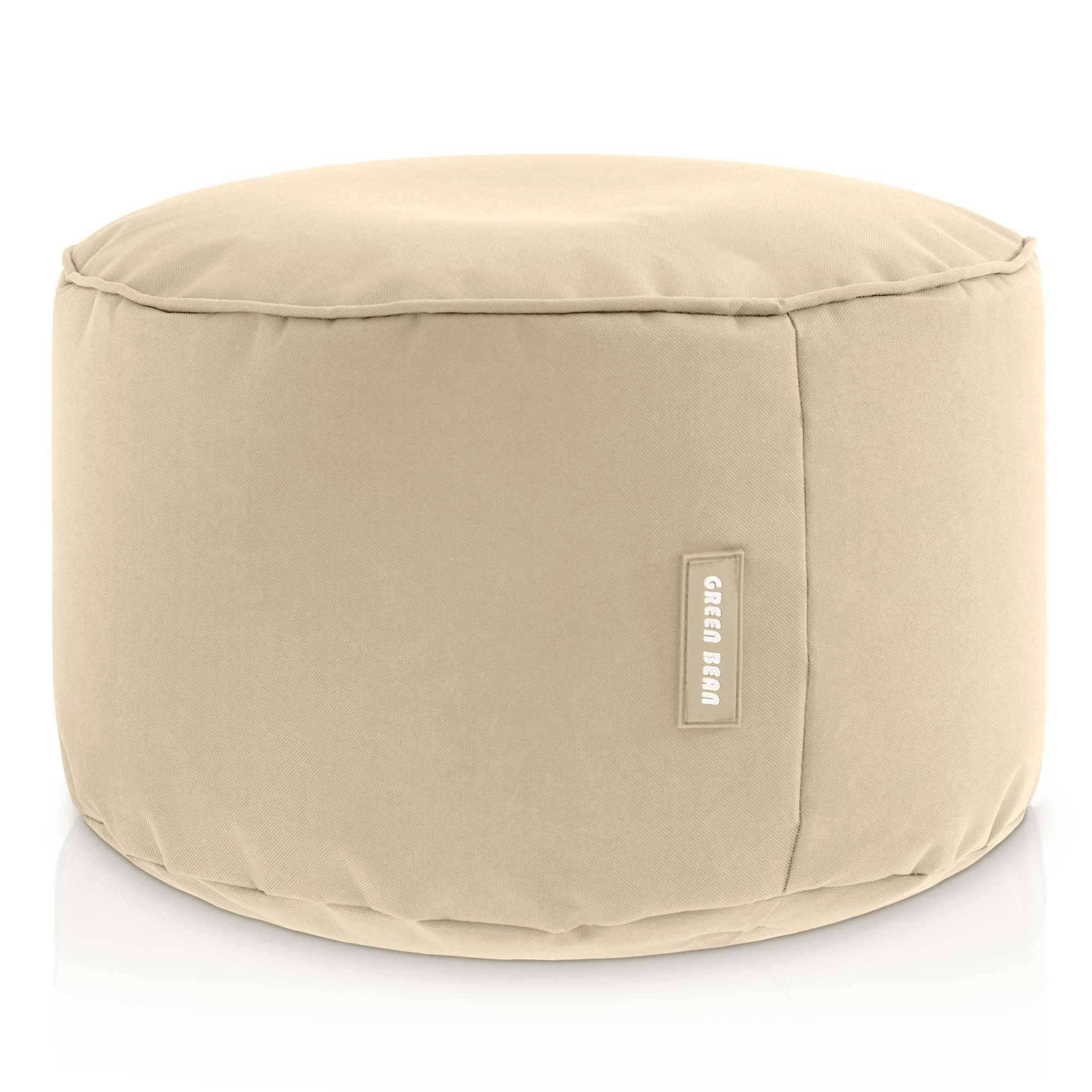 Green Bean Pouf Sitzsack-Hocker Pouf Stay 45x25cm (Sitzsack-Hocker 45x25cm mit EPS-Perlen Füllung -, Fußhocker Fußkissen Sitz-Pouf für Sitzsäcke), die ideale Ergänzung zum Sitzsack