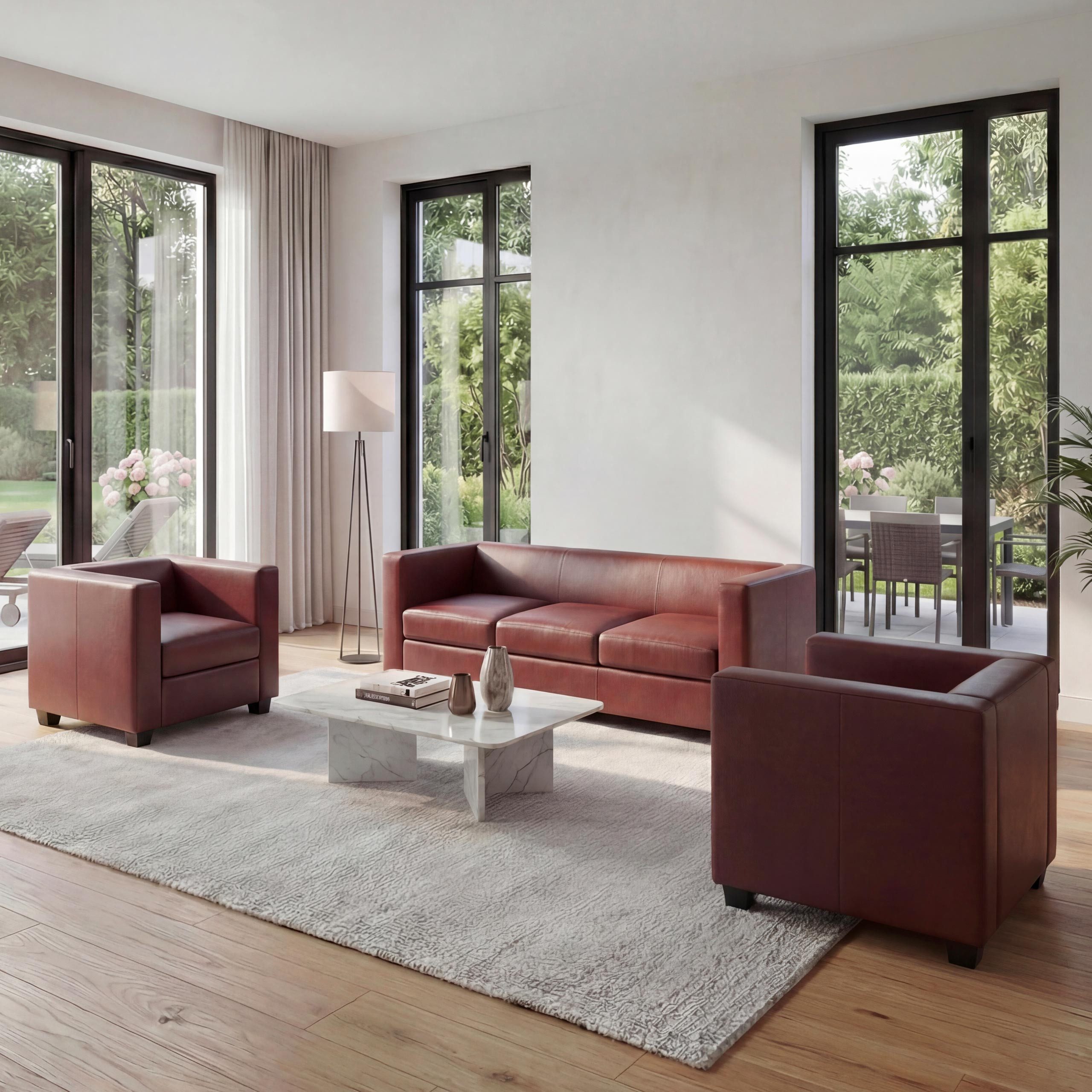 MCW Wohnlandschaft Lille-3-1-1, Set, Hohe Standfestigkeit, abgerundete Ecken + Kanten, weiche Polsterung