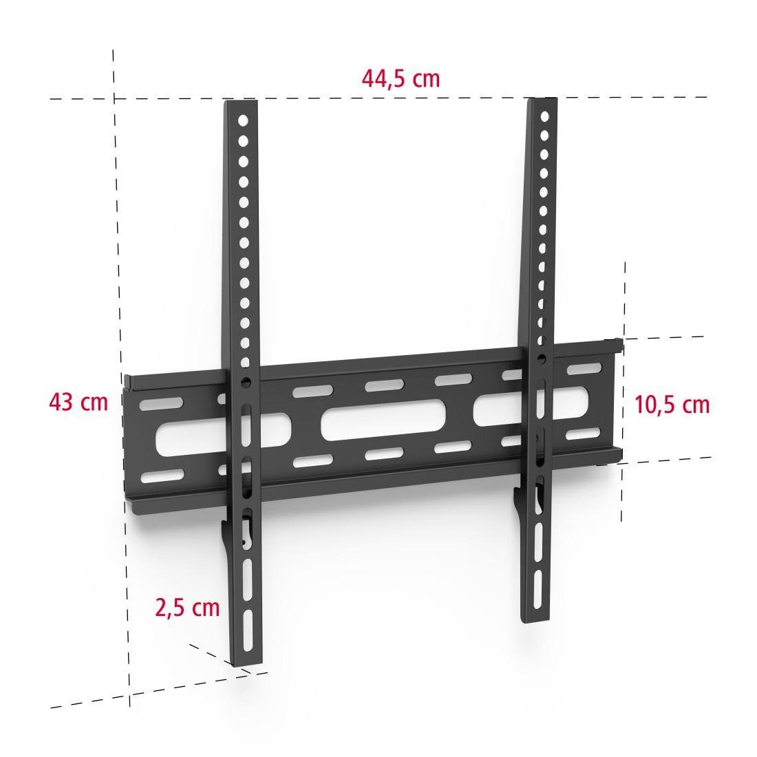 Hama TV-Wandhalterung TV Wandhalter, LED LCD, 81 - 165 cm (32"- 65), 43", 50", 55", (bis 65 Zoll)