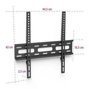 Hama TV Wandhalter, LED LCD, 81 - 165 cm (32"- 65), 43", 50", 55" TV-Wandhalterung, (bis 65 Zoll)