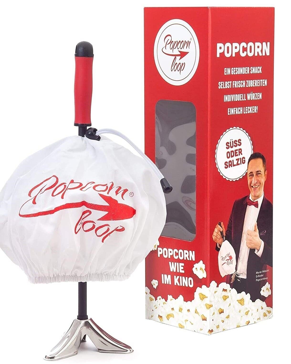 Popcornmaker Original Popcornloop für Popcornzubereiter Popcorn Zuhause, Mais Popcornmaschine Popcornloop frischer Popcornmaschine Heimkino