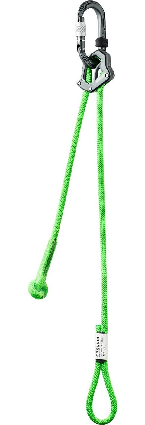 Edelrid Sicherungsgerät Switch Adjust Verbindungsmittel zur Selbstsicherung - neon green