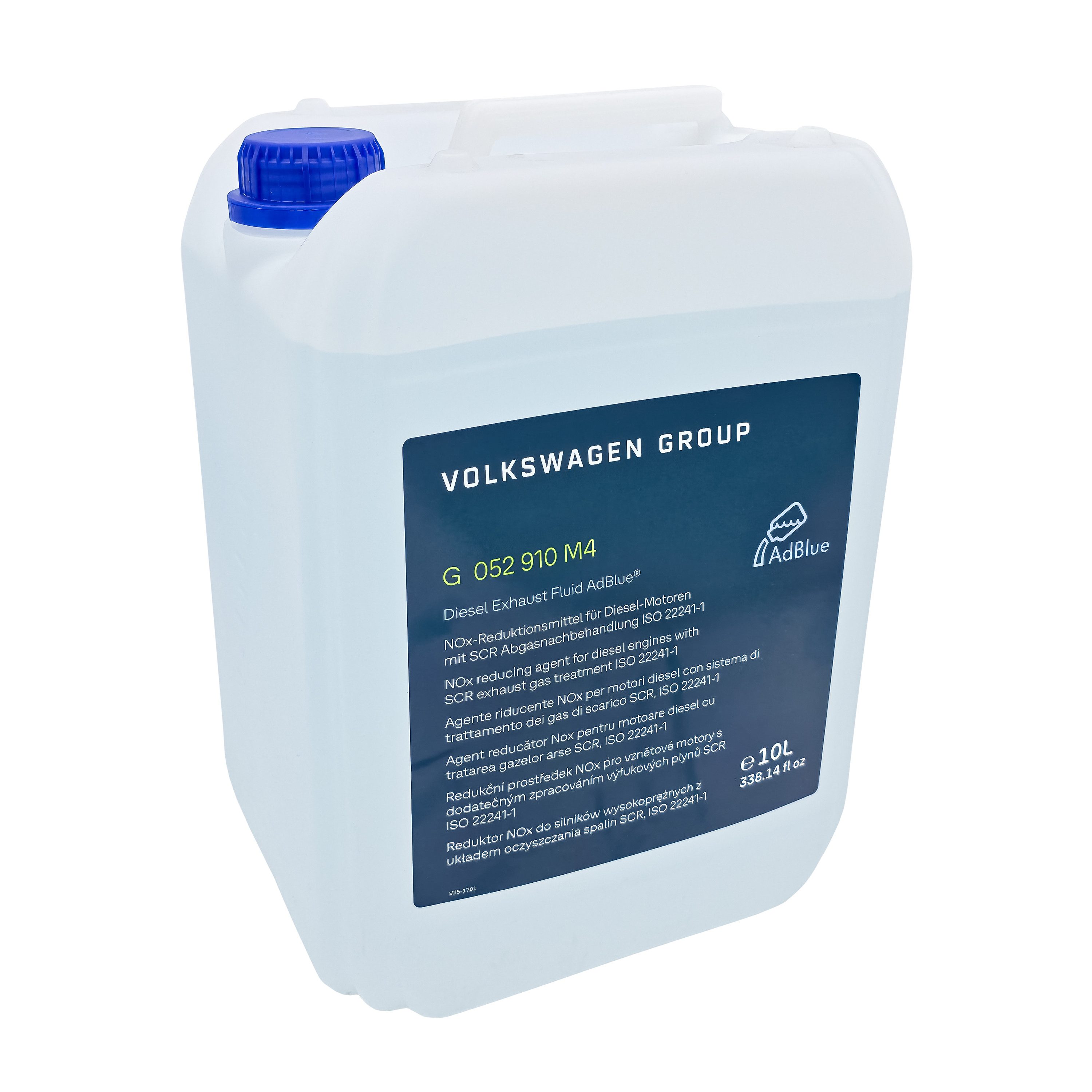 Volkswagen Harnstofflösung AdBlue, 10 l, Kanister mit Einfülltrichter, Diesel Exhaust Fluid, G052910M4