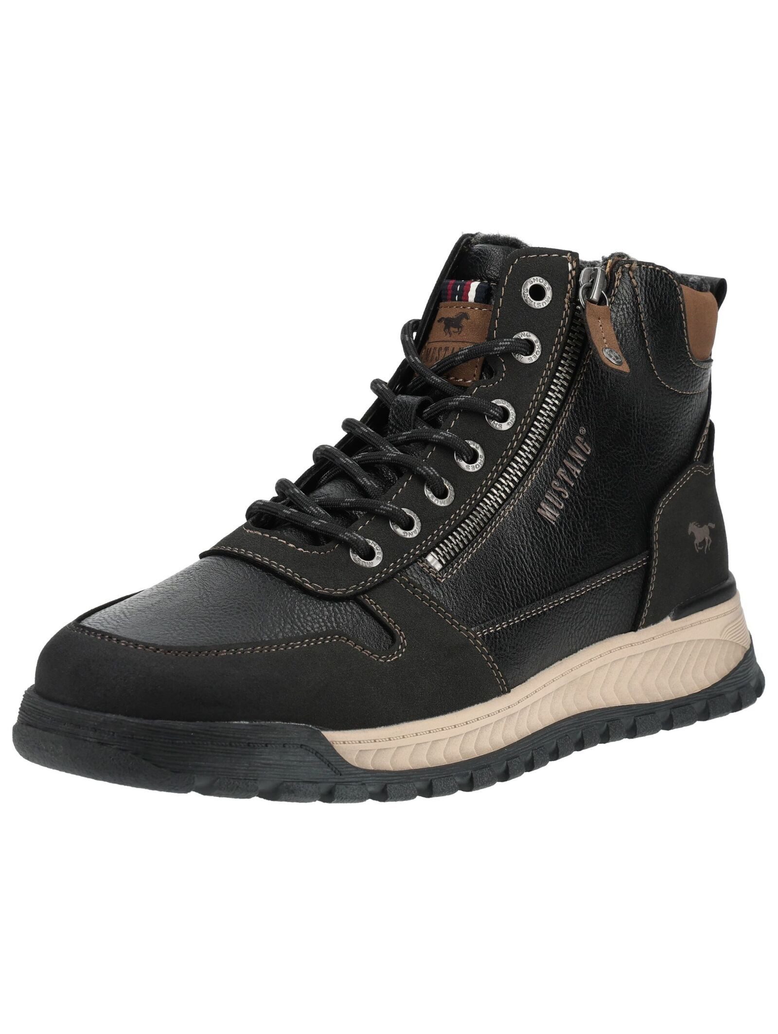 Mustang Shoes Mustang Shoes Stiefelette Lederimitat Schnürstiefelette