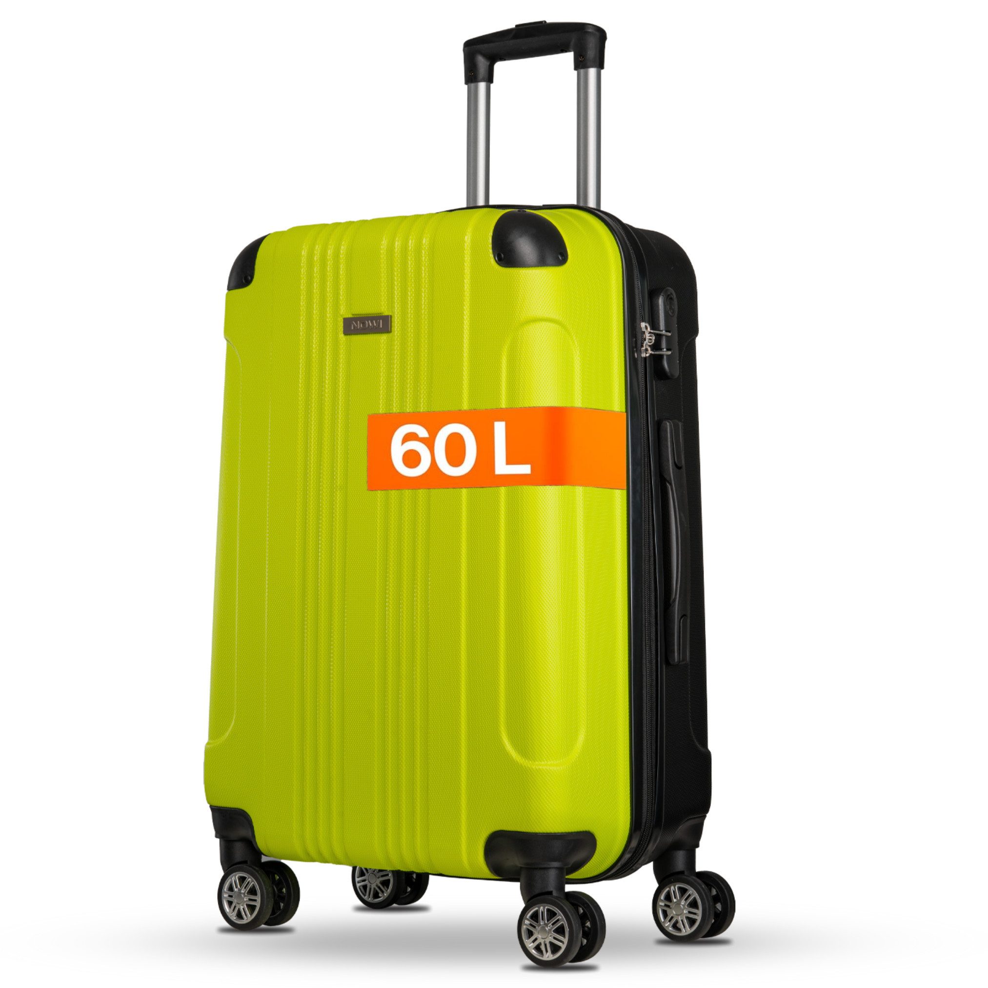 NOWI Hartschalen-Trolley NOWI Koffer Hartschale 4 Rollen – L/XL/Set – Zahlenschloss & Trolley