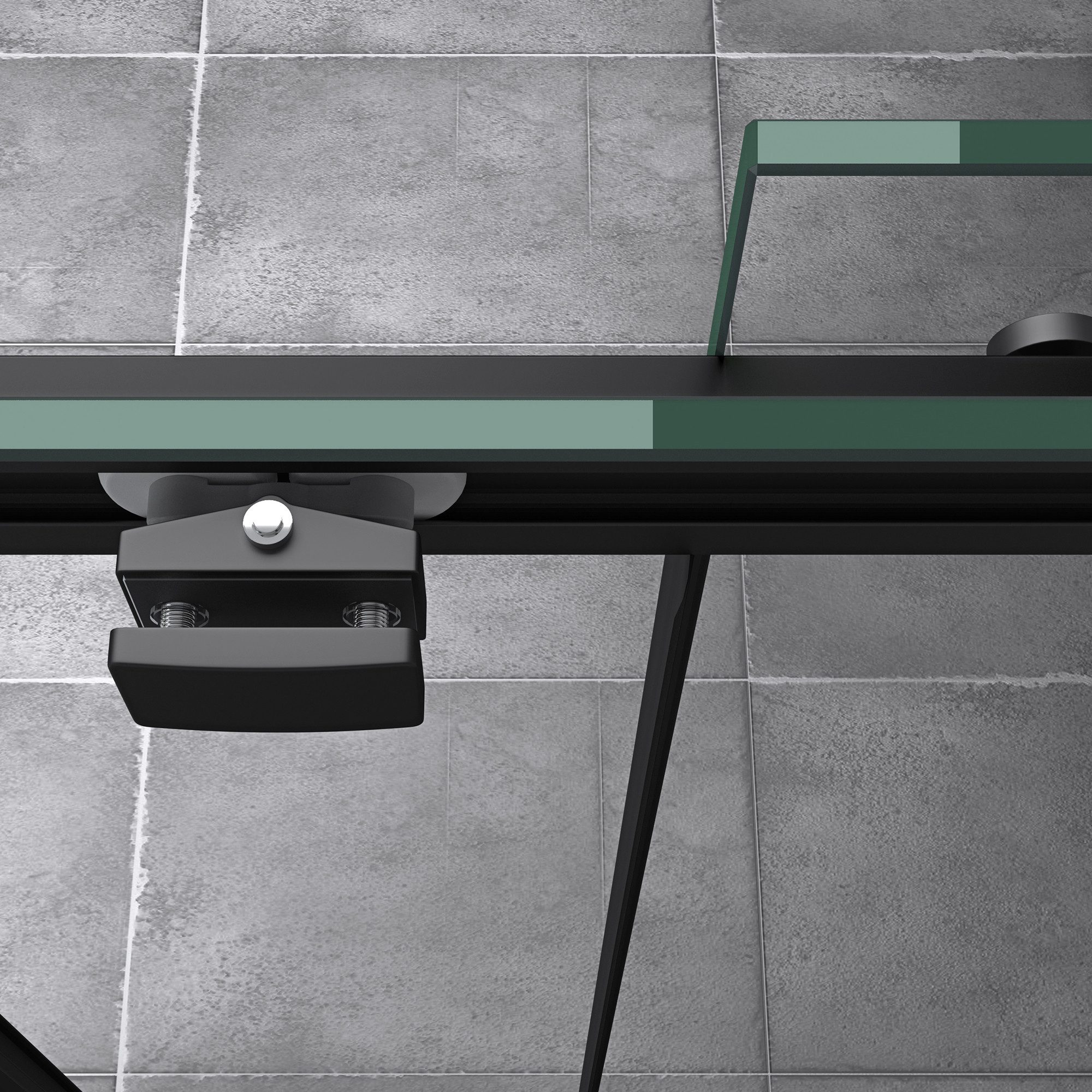 doporro Eckdusche Duschkabine Dusche Schiebetür Duschabtrennung 8mm ESG mit NANO R18, BxT: 100x70 cm, Einscheibensicherheitsglas, Nano-Beschichtung, mit Schiebetür