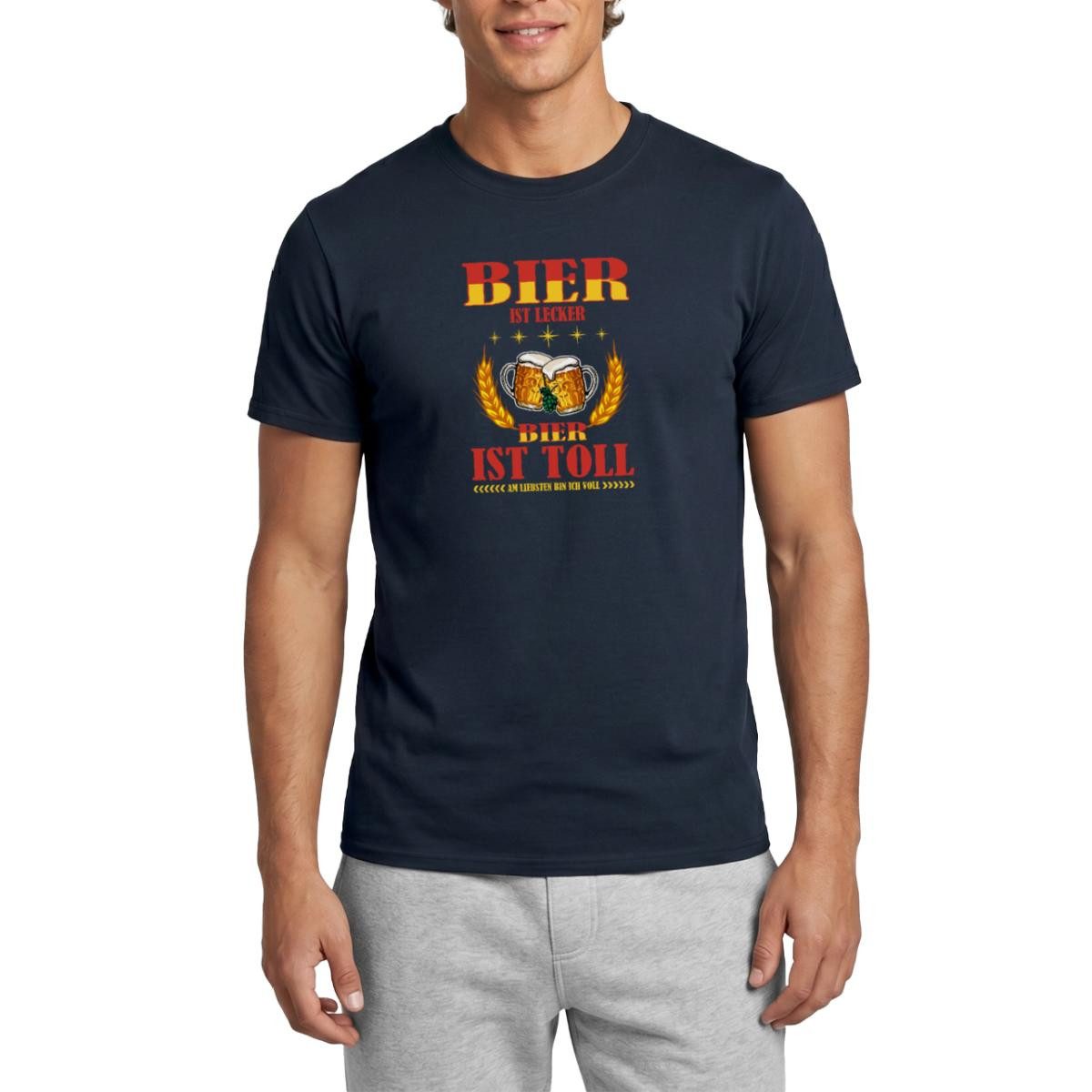 Spreadshirt T-Shirt Bier Ist Lecker Bier Ist Toll Sauf Geschenk Männer T-Shirt (1-tlg)