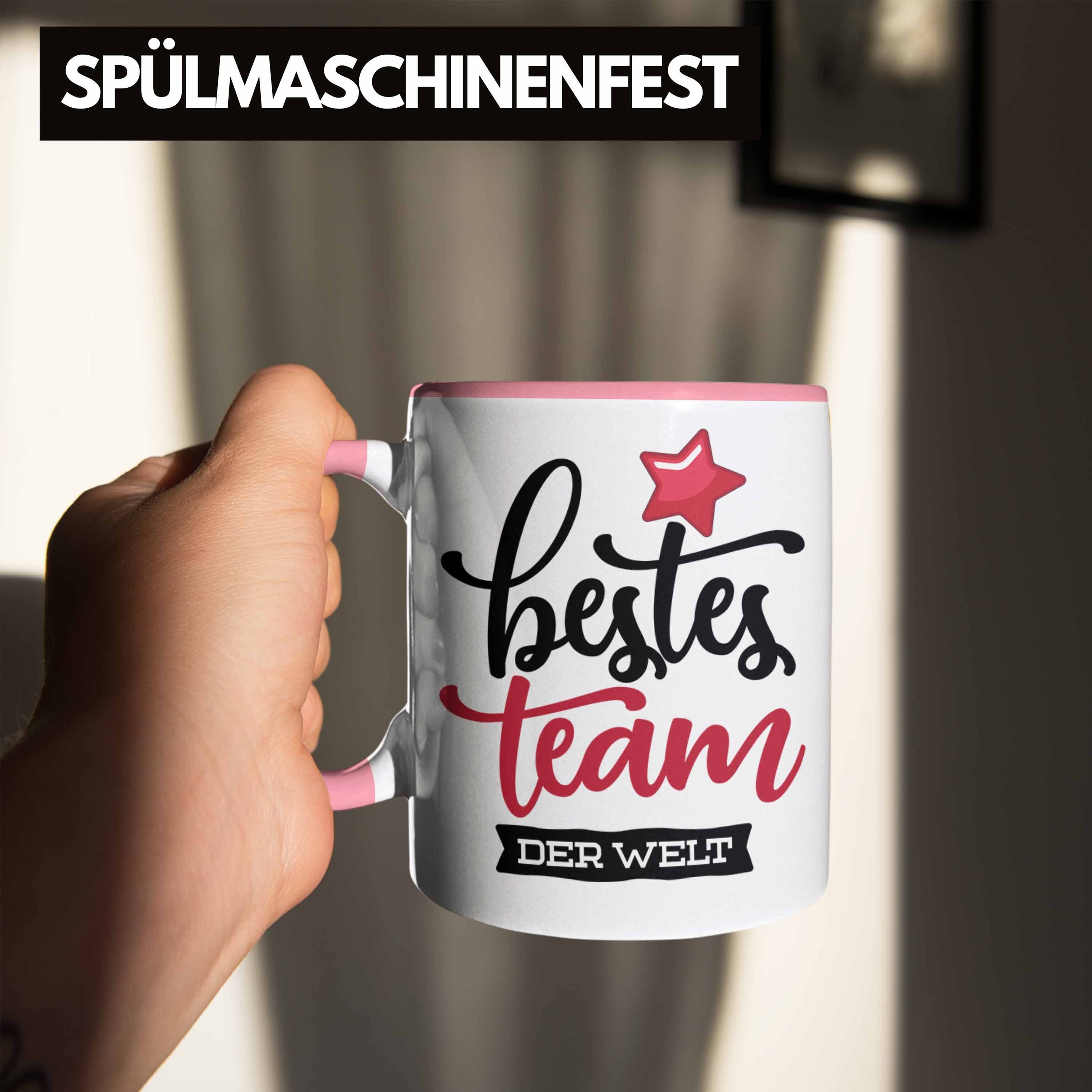 Welt beste für Team Trendation Team Tasse Geschenkidee Kaffeetassen der Rosa