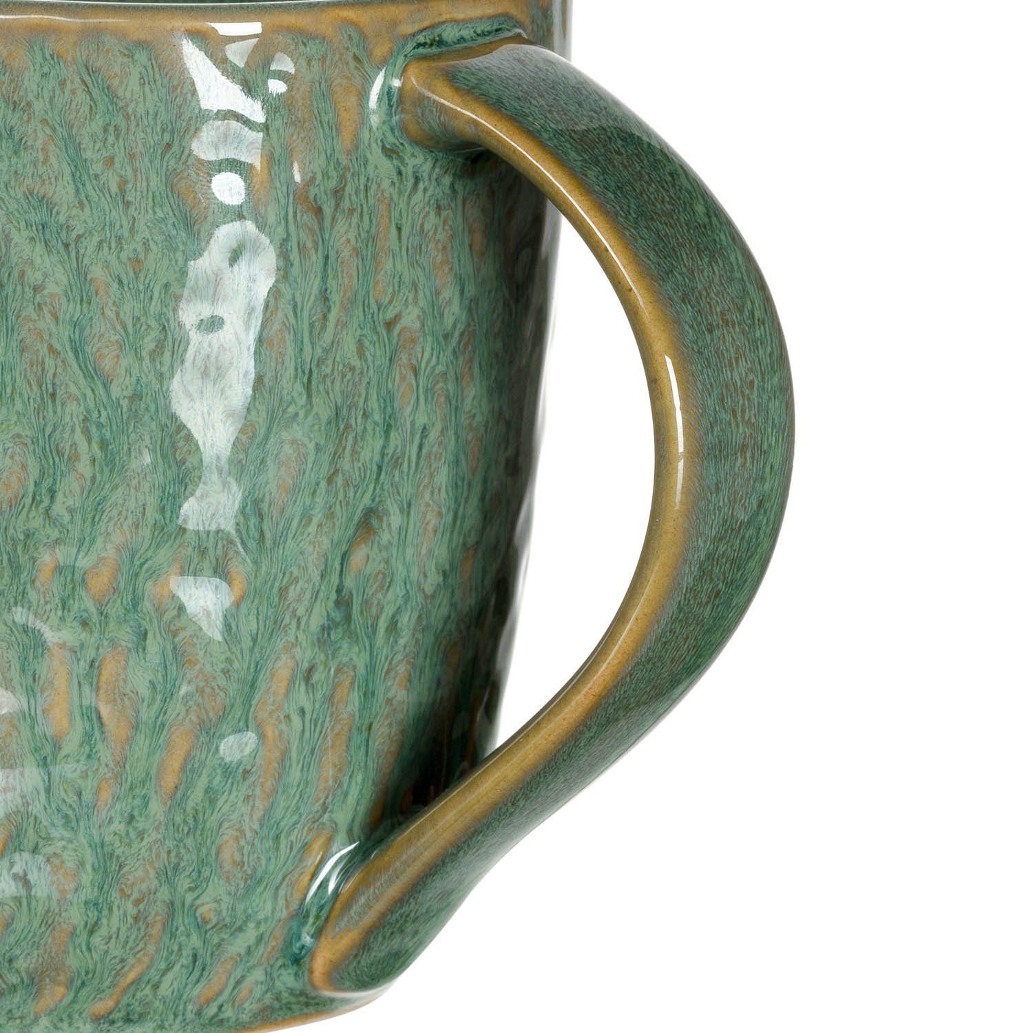 ml, 430 Becher Keramik, 6-teilig grün Matera, LEONARDO