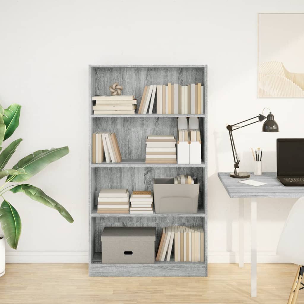 vidaXL Bücherregal Bücherregal Grau Sonoma 80x24x143 günstig online kaufen