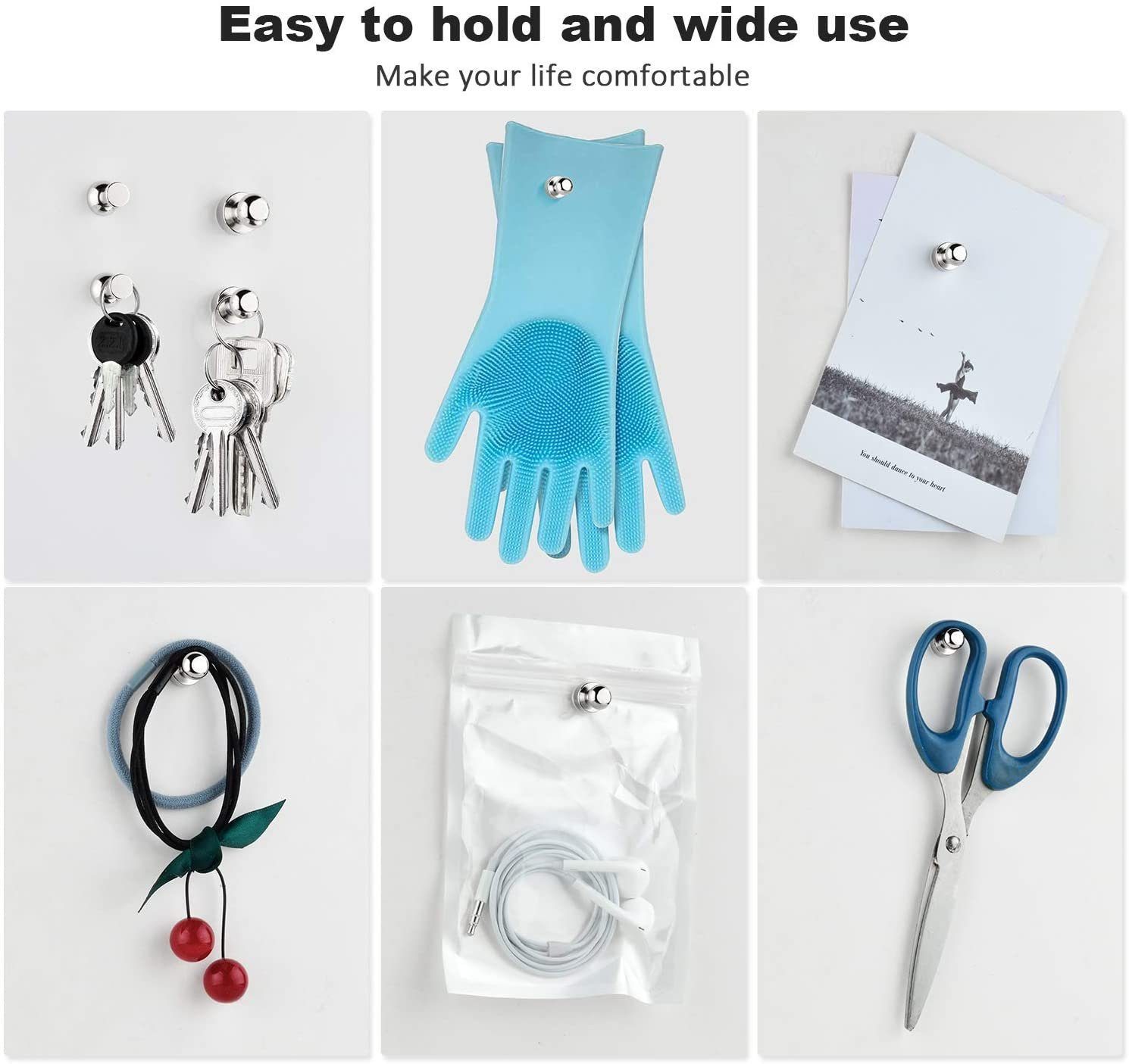 FELIXLEO Magnet Magnet Magnet Neodym Magnet Extra Stark 24 Stück Kegelmagnete (24-St)