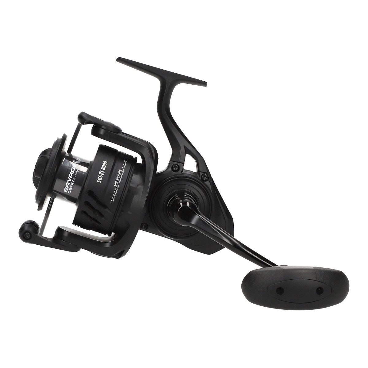 Stationärrolle Savage Gear Rolle SGS8 8000 FD Black 8+1BB Salzwasser Spinnrolle