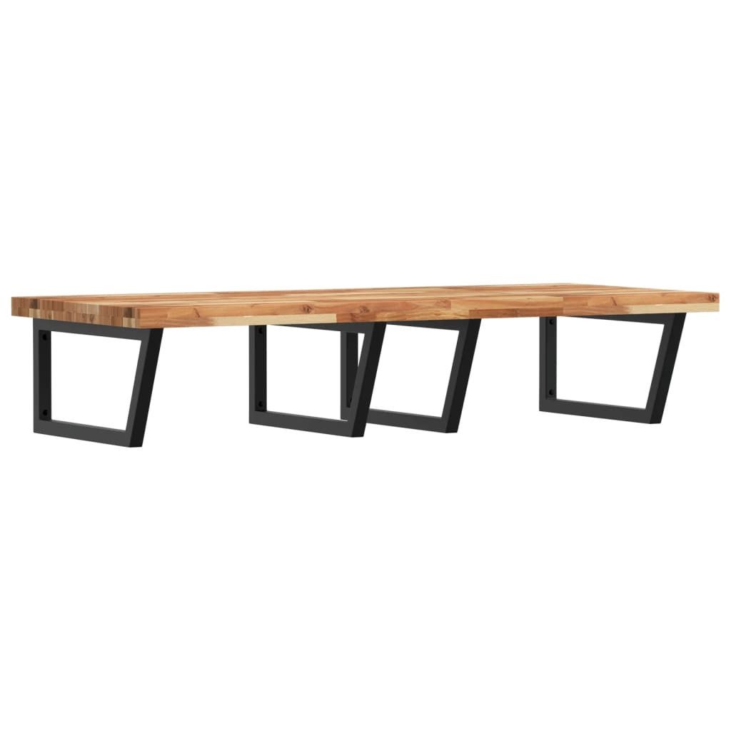vidaXL Badezimmerspiegelschrank Waschbeckenregal Wandmontage Stahl und nholz (1-St)