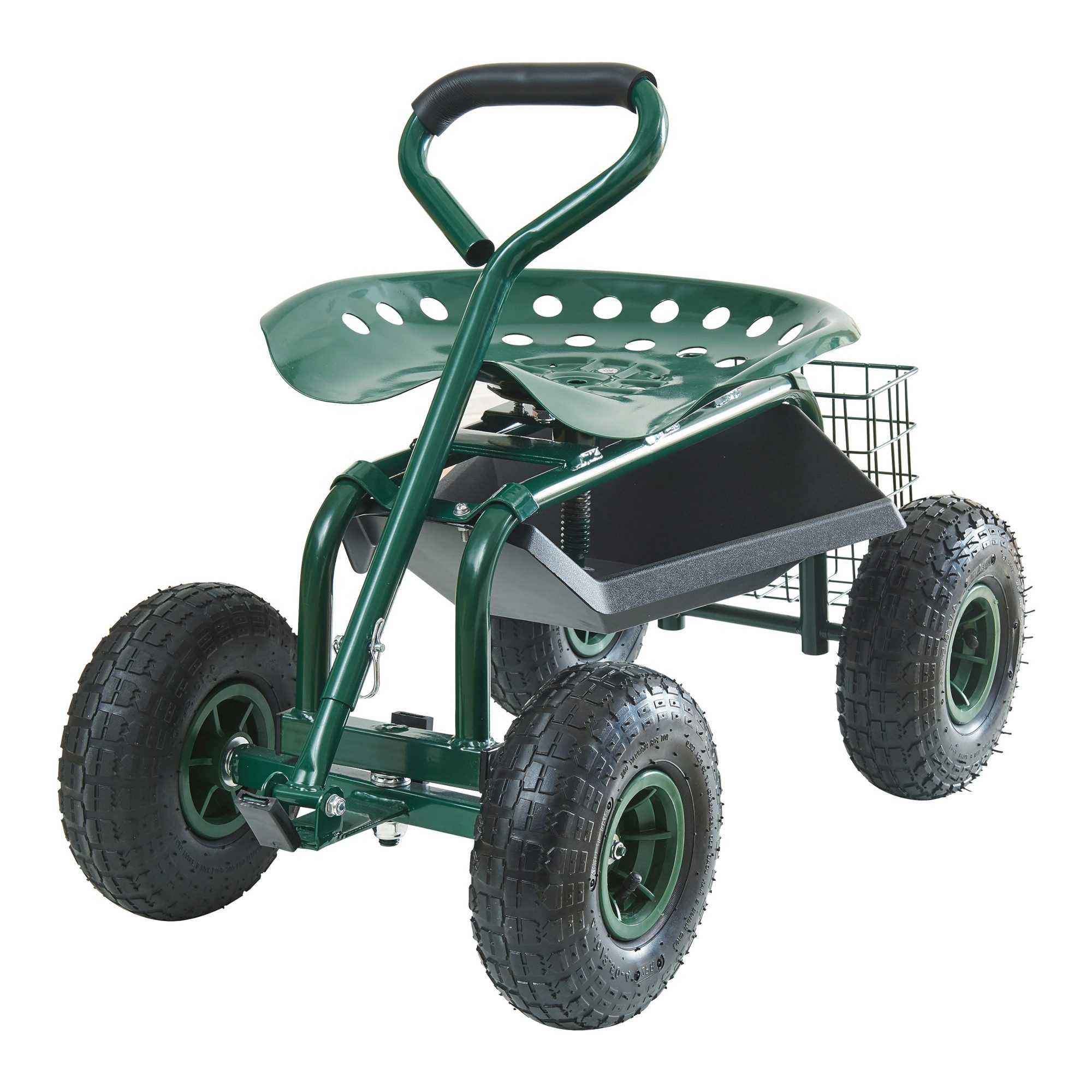 pro.tec Rollsitz, »Casarano« verstellbare Sitzhöhe Stahl 83x45 cm